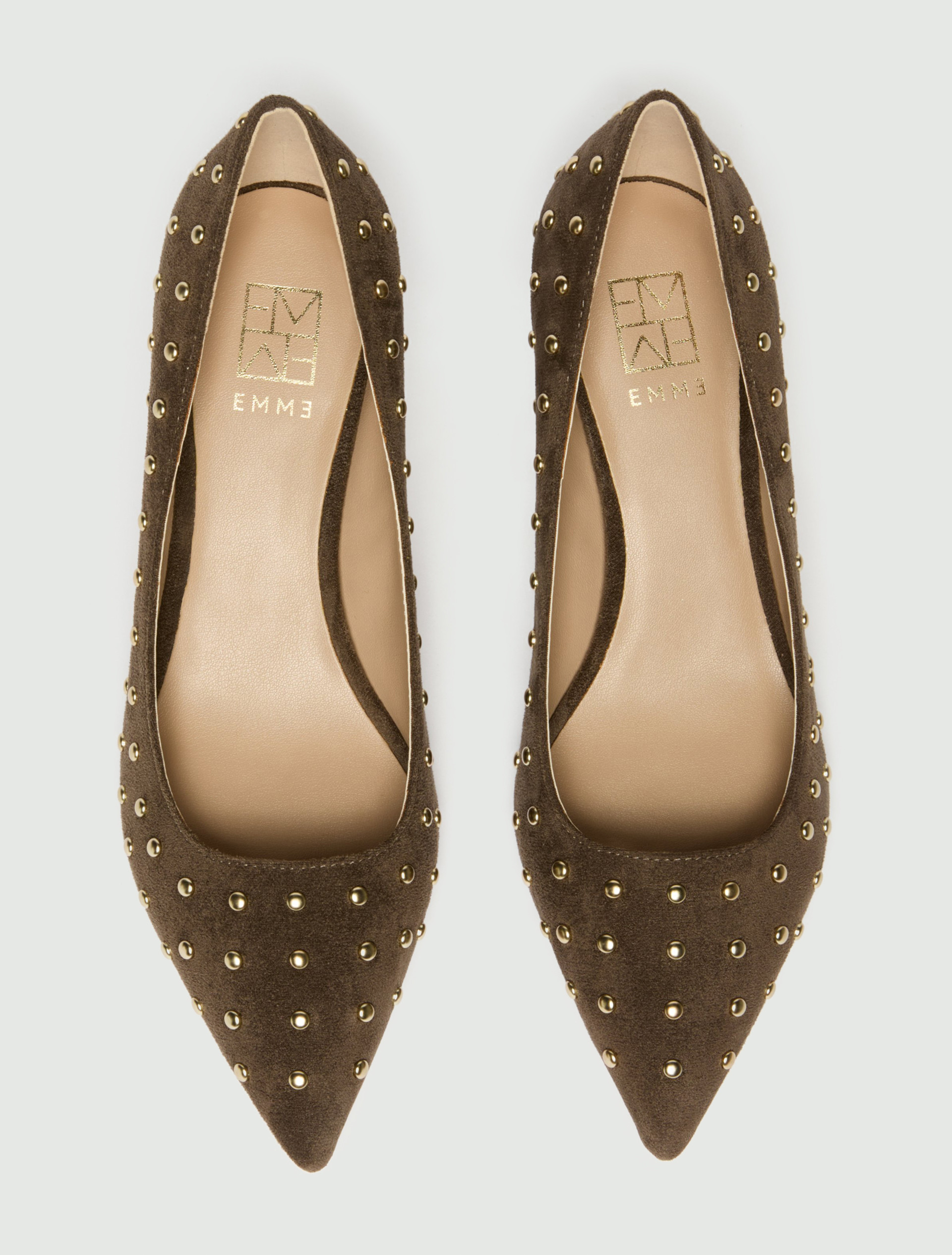 Décolleté con borchie - KAKI - Emme - 5
