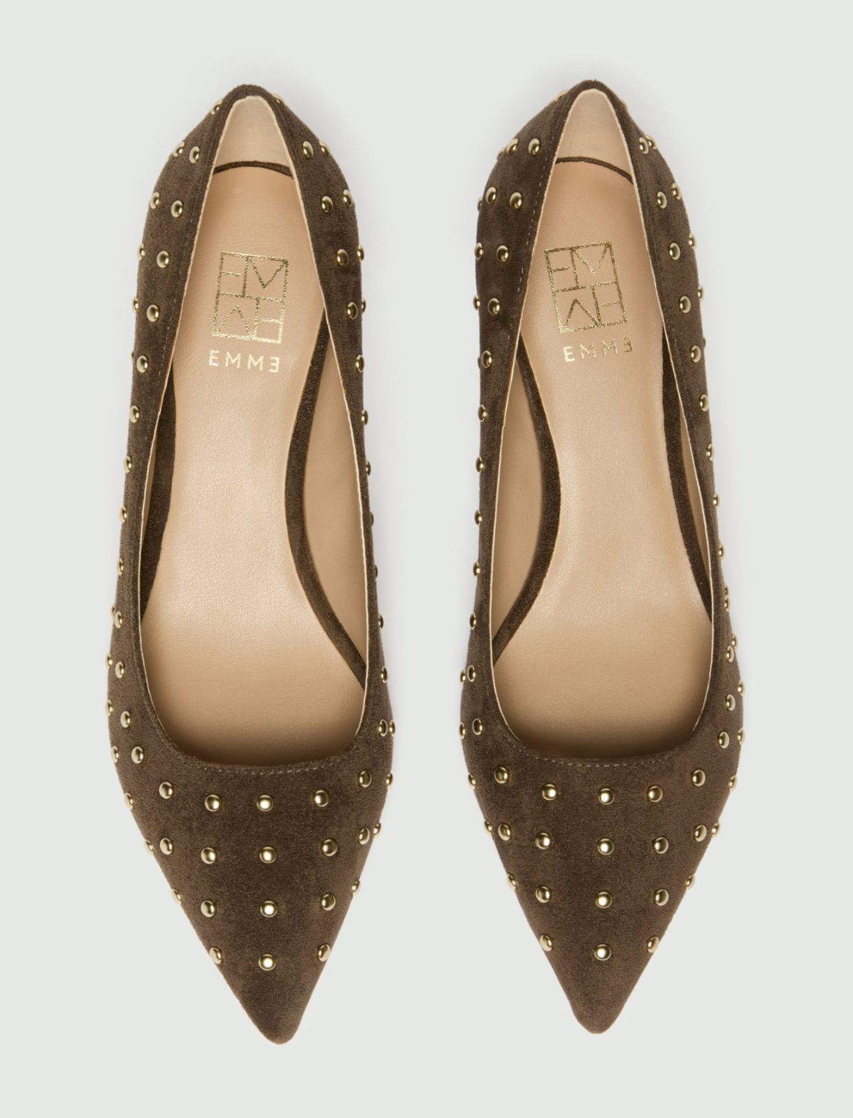 Décolleté con borchie - KAKI - Emme - 5