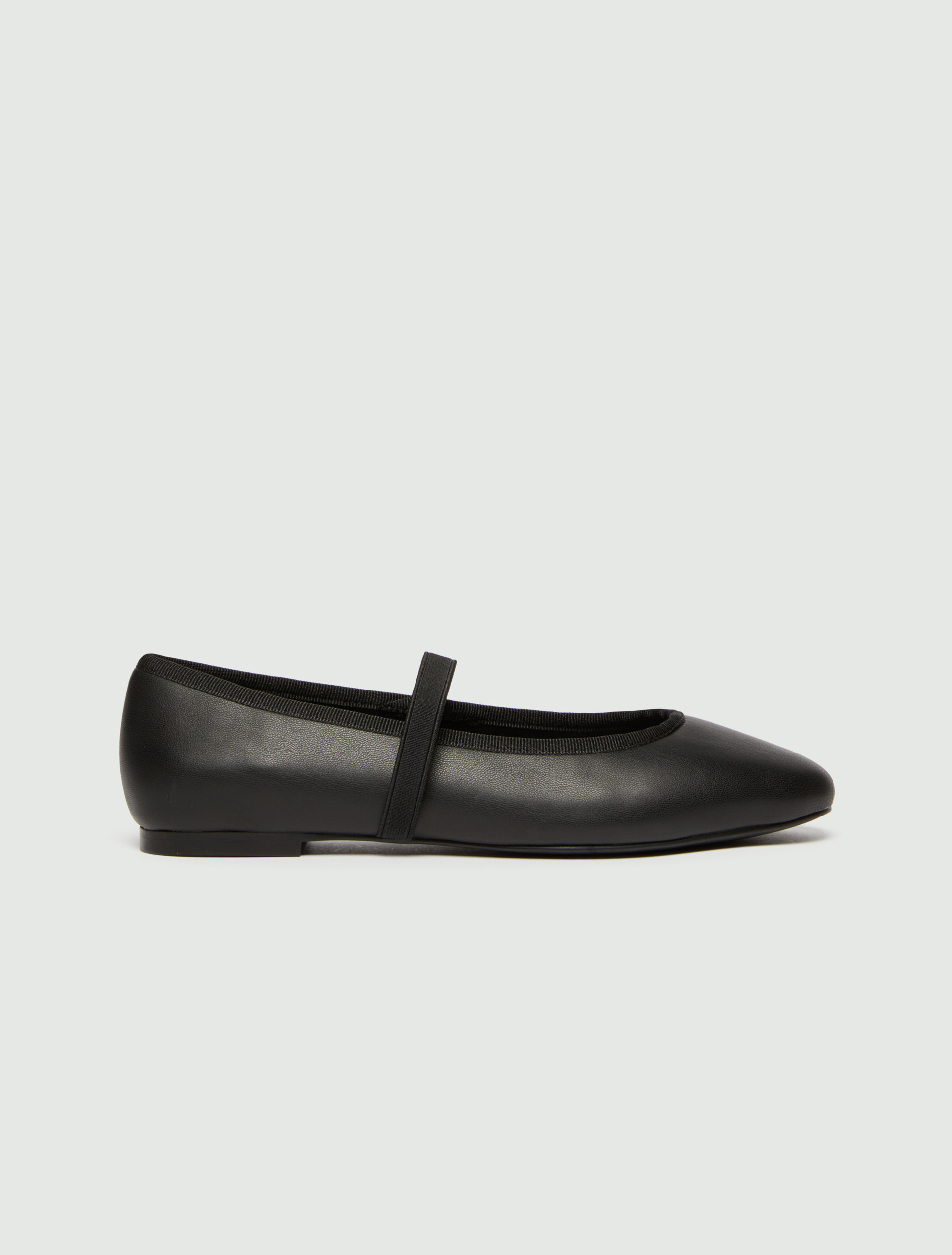 Strapped Ballerina Pumps - BLACK - Emme - 2