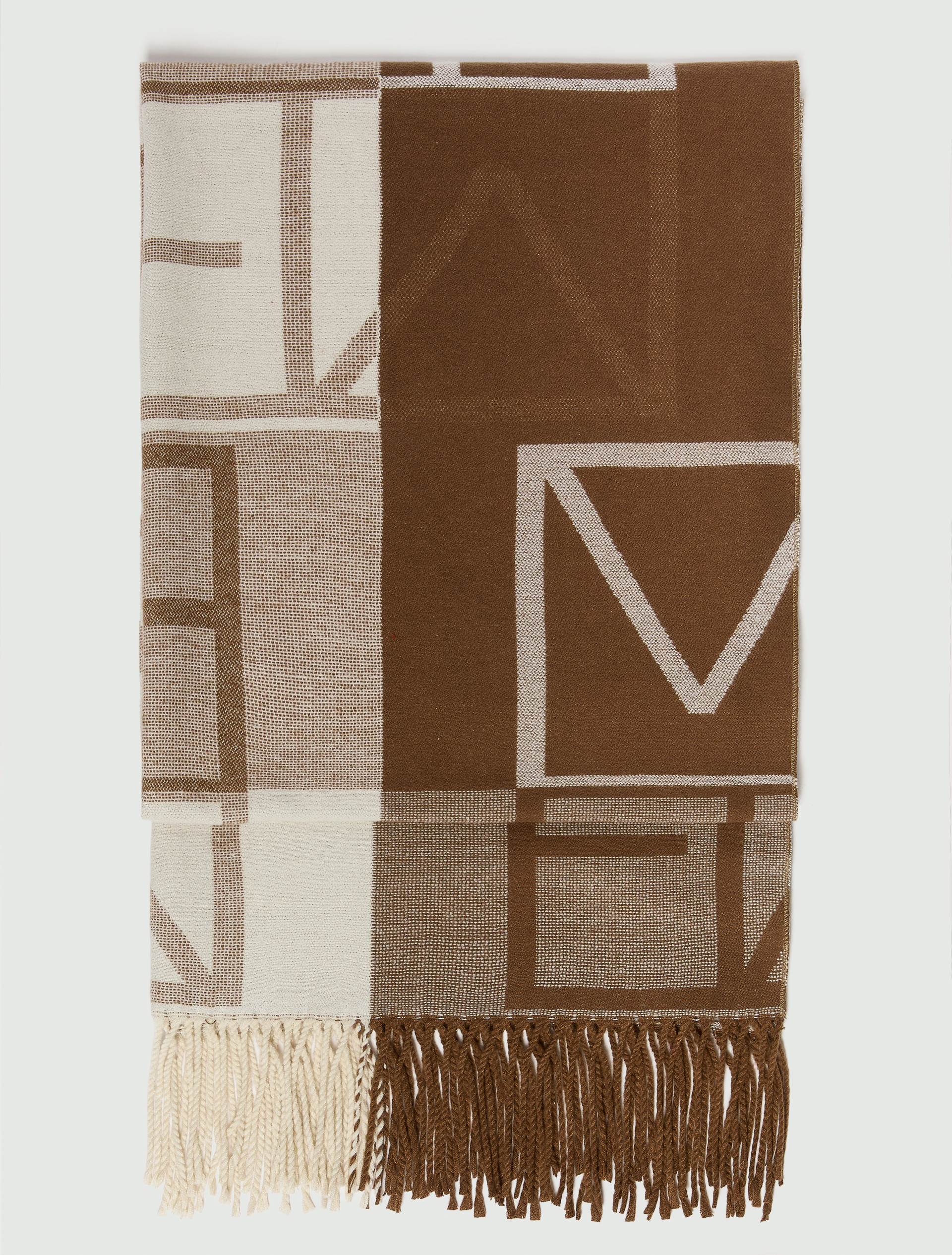 Estola jacquard con logo Emmegram - CUERO - Emme - 2