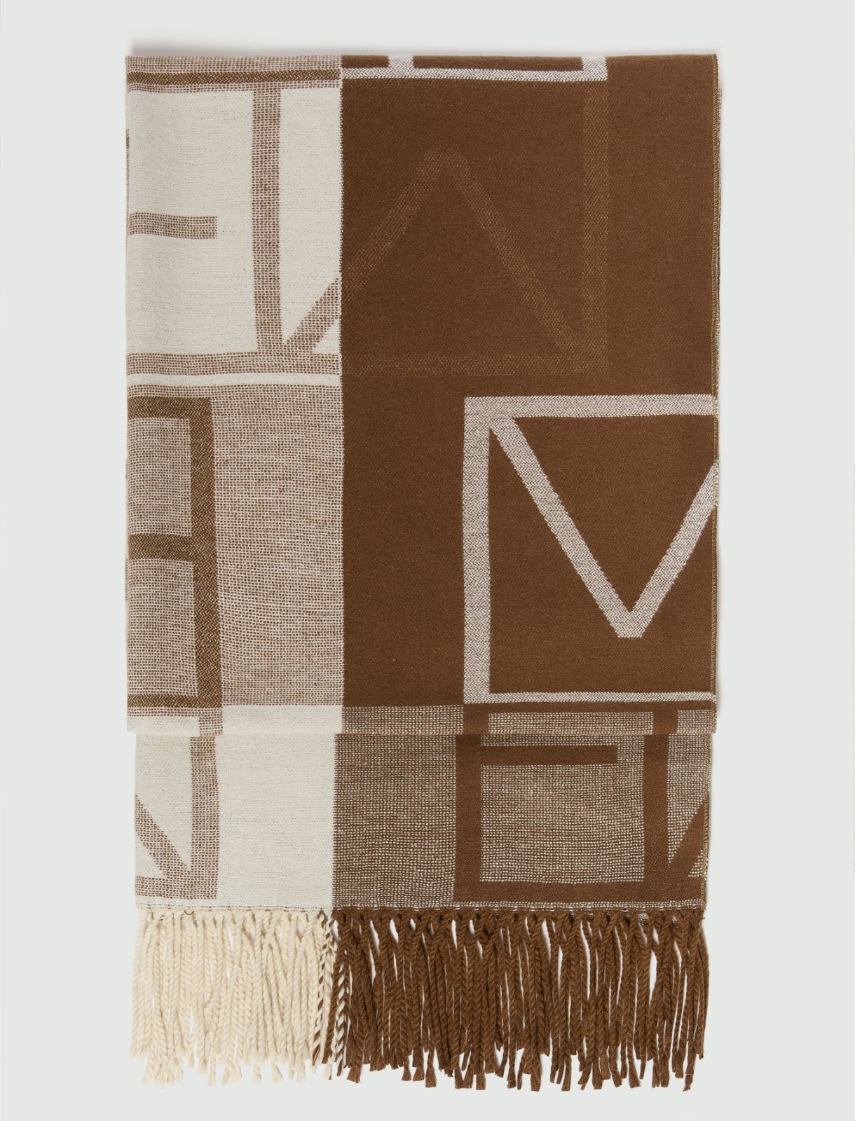 Estola jacquard con logo Emmegram - CUERO - Emme - 2