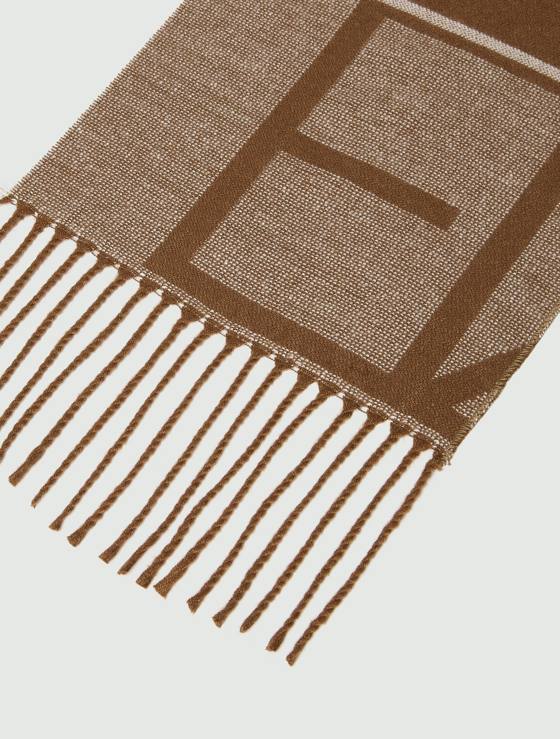 Estola jacquard con logo Emmegram - CUERO - Emme - 3