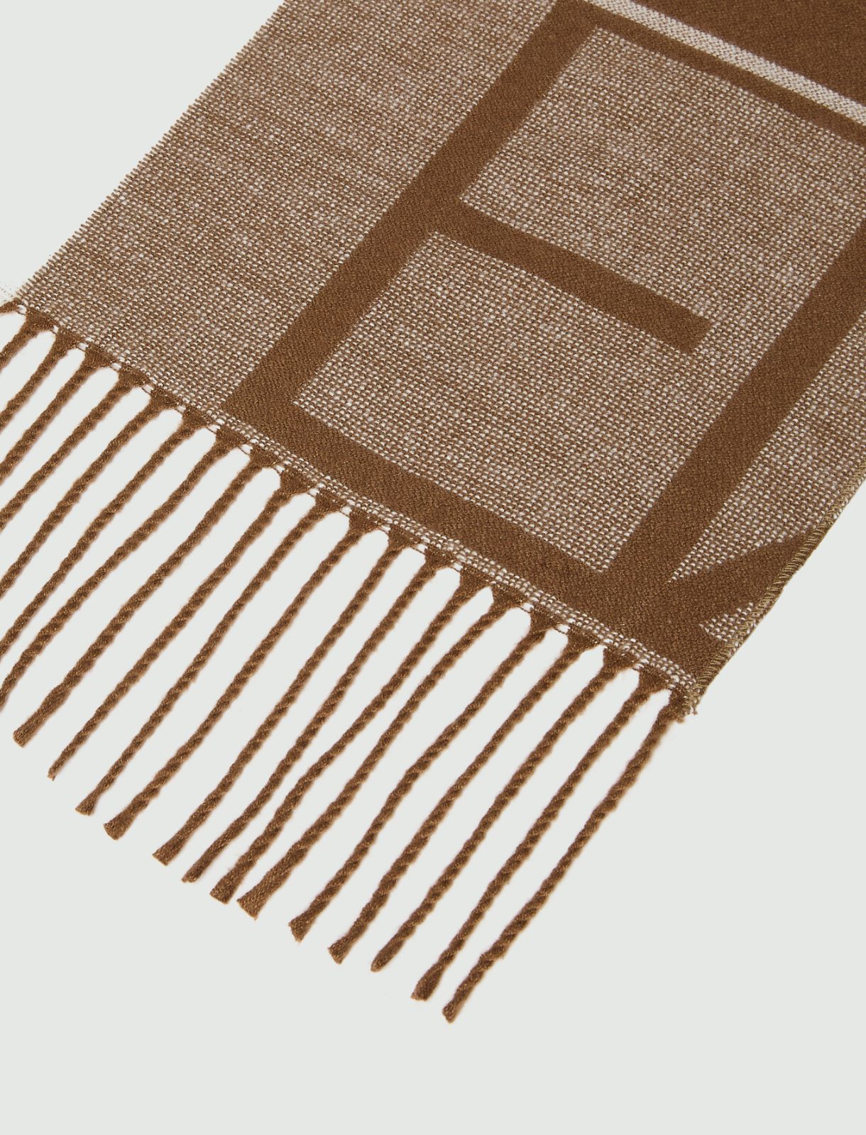 Estola jacquard con logo Emmegram - CUERO - Emme - 3