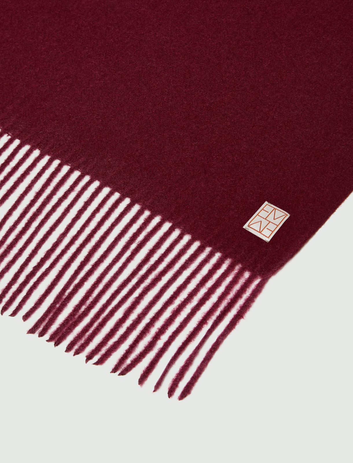 Fringed scarf - BORDEAUX - Emme - 3