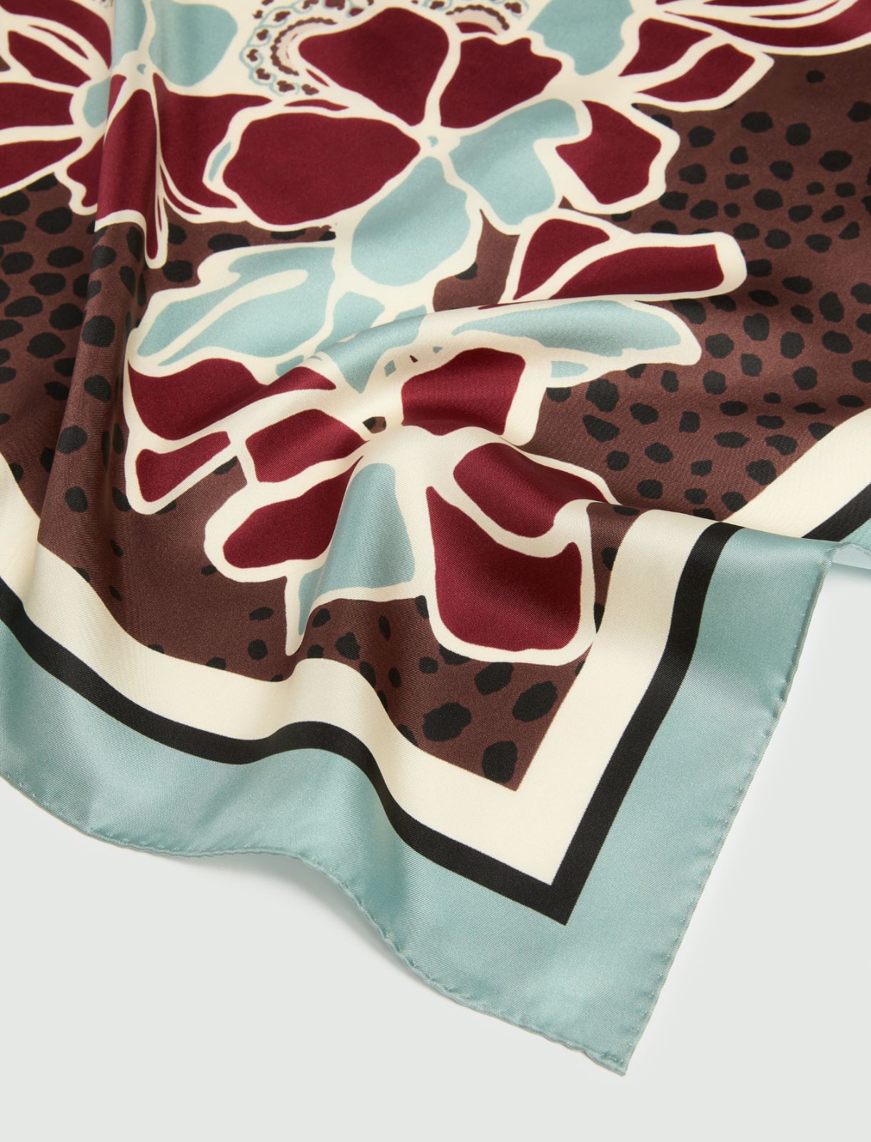 Foulard in seta - MARRONE - Emme - 4