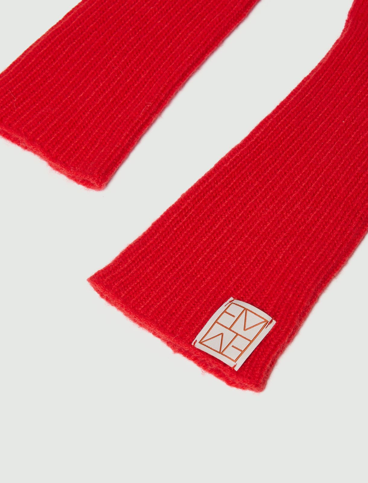 Cashmere-blend gloves - RED - Emme - 3