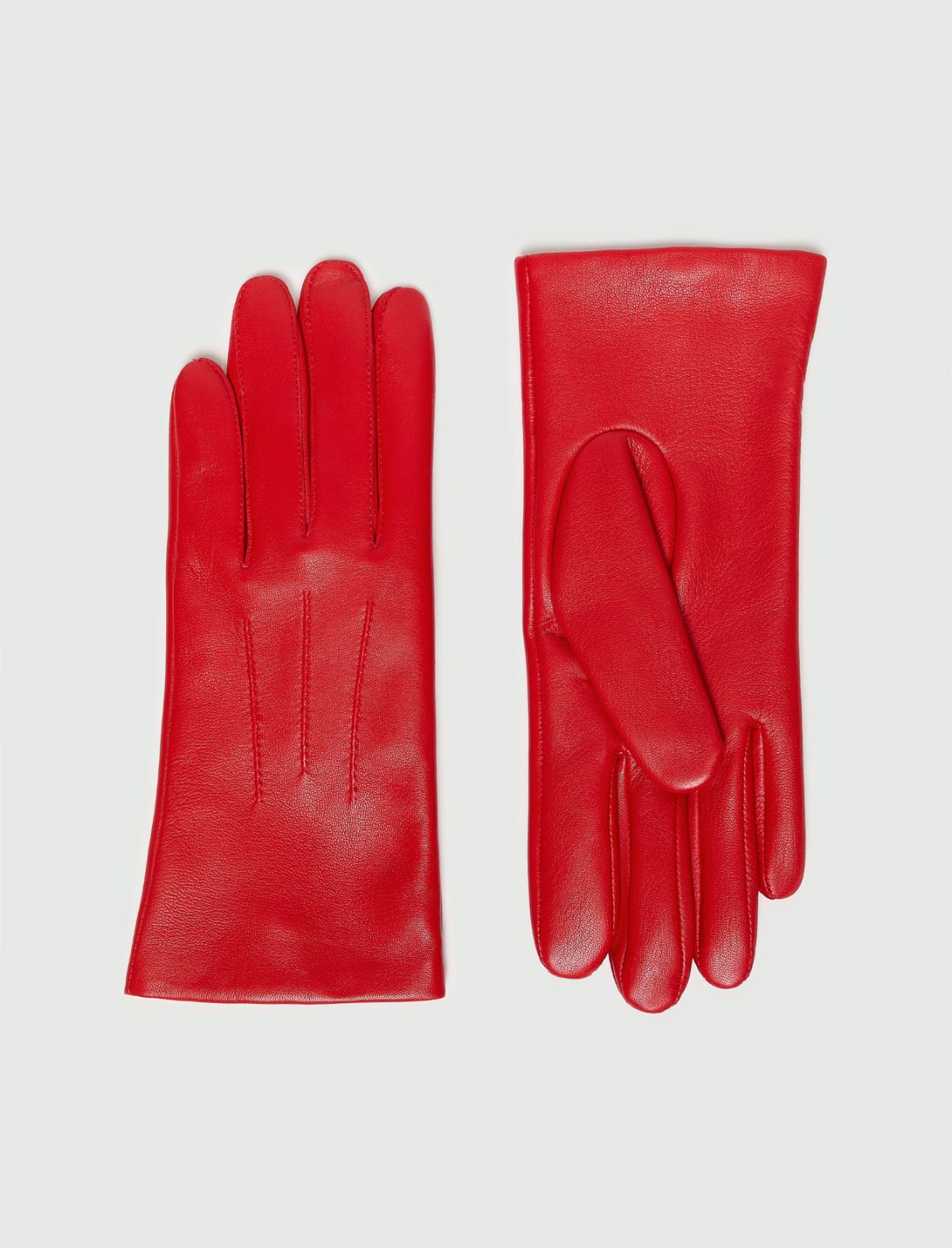 Nappa leather gloves - RED - Emme - 2