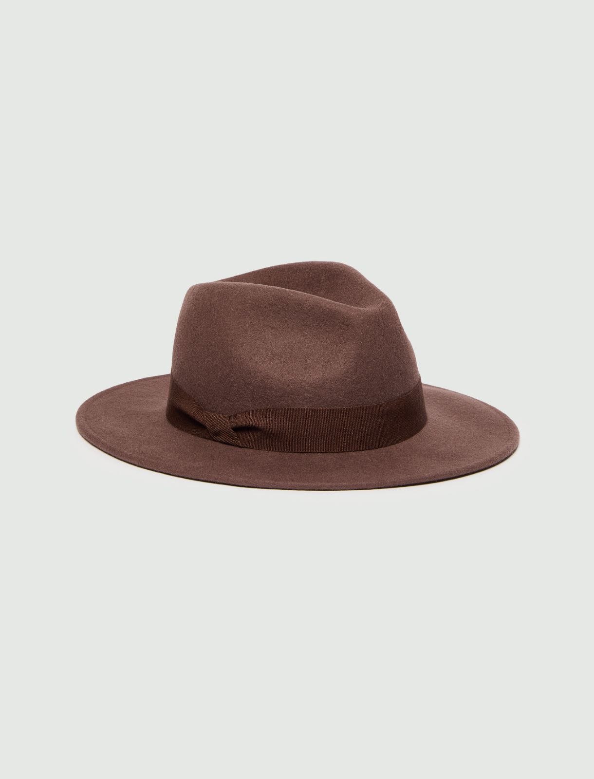 Wool felt hat - TOBACCO - Emme - 2