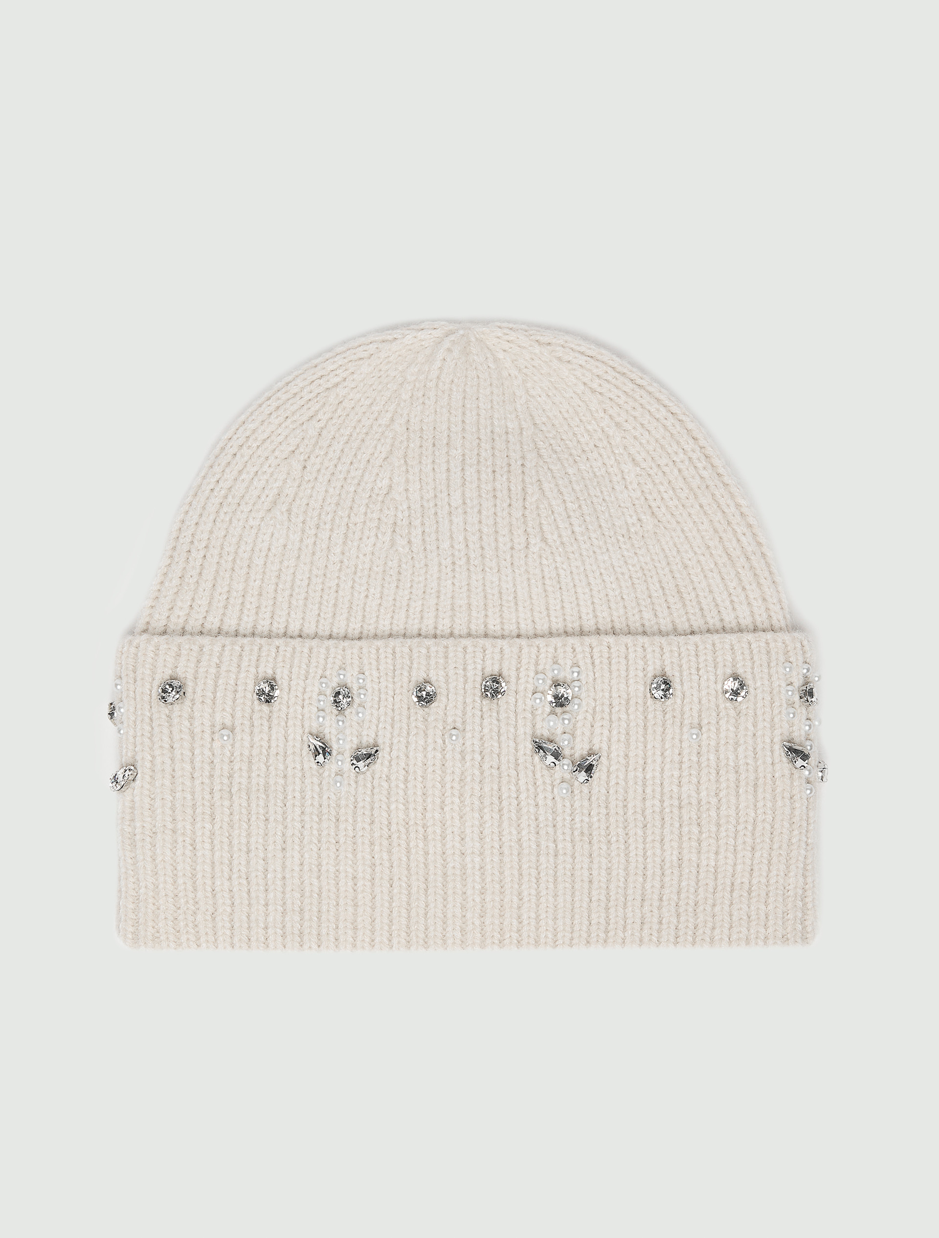 Stretch-knit beanie - CREAM - Emme - 2