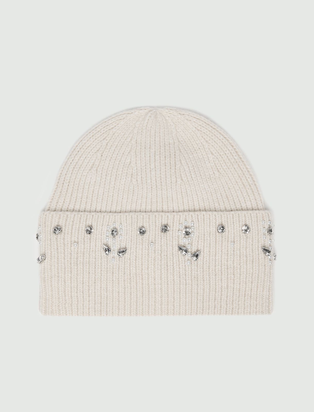 Stretch-knit beanie - CREAM - Emme - 2