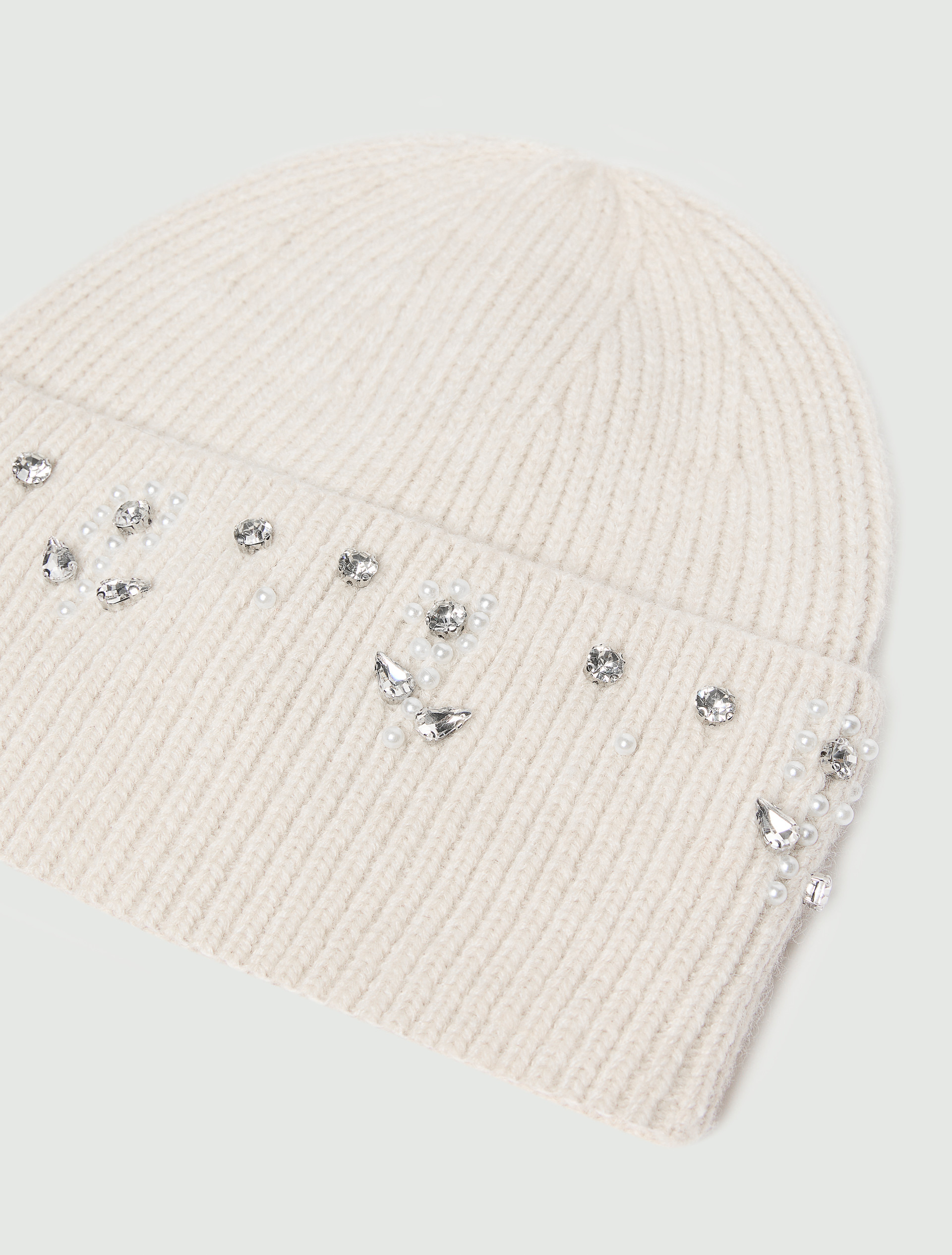 Stretch-knit beanie - CREAM - Emme - 3
