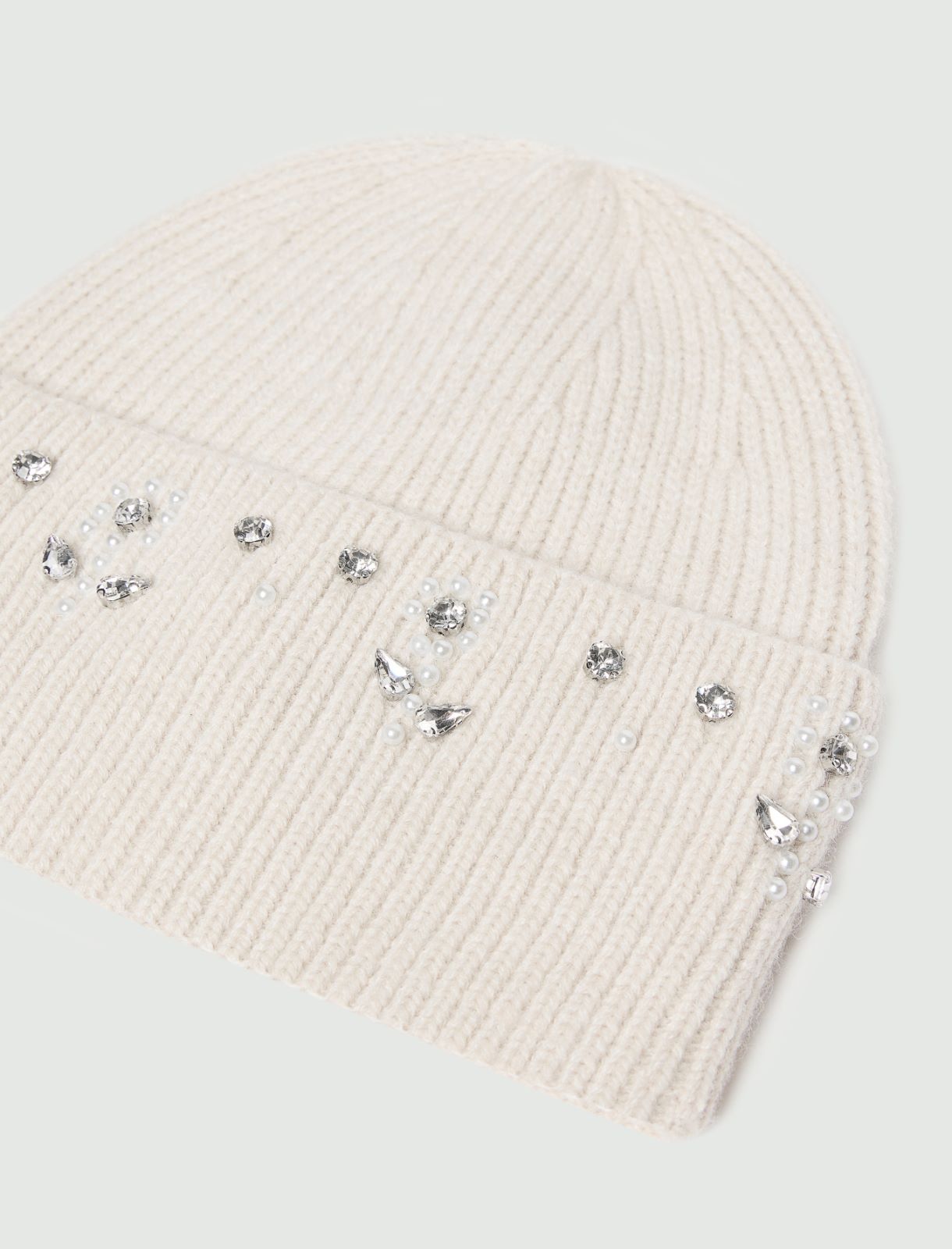 Stretch-knit beanie - CREAM - Emme - 3