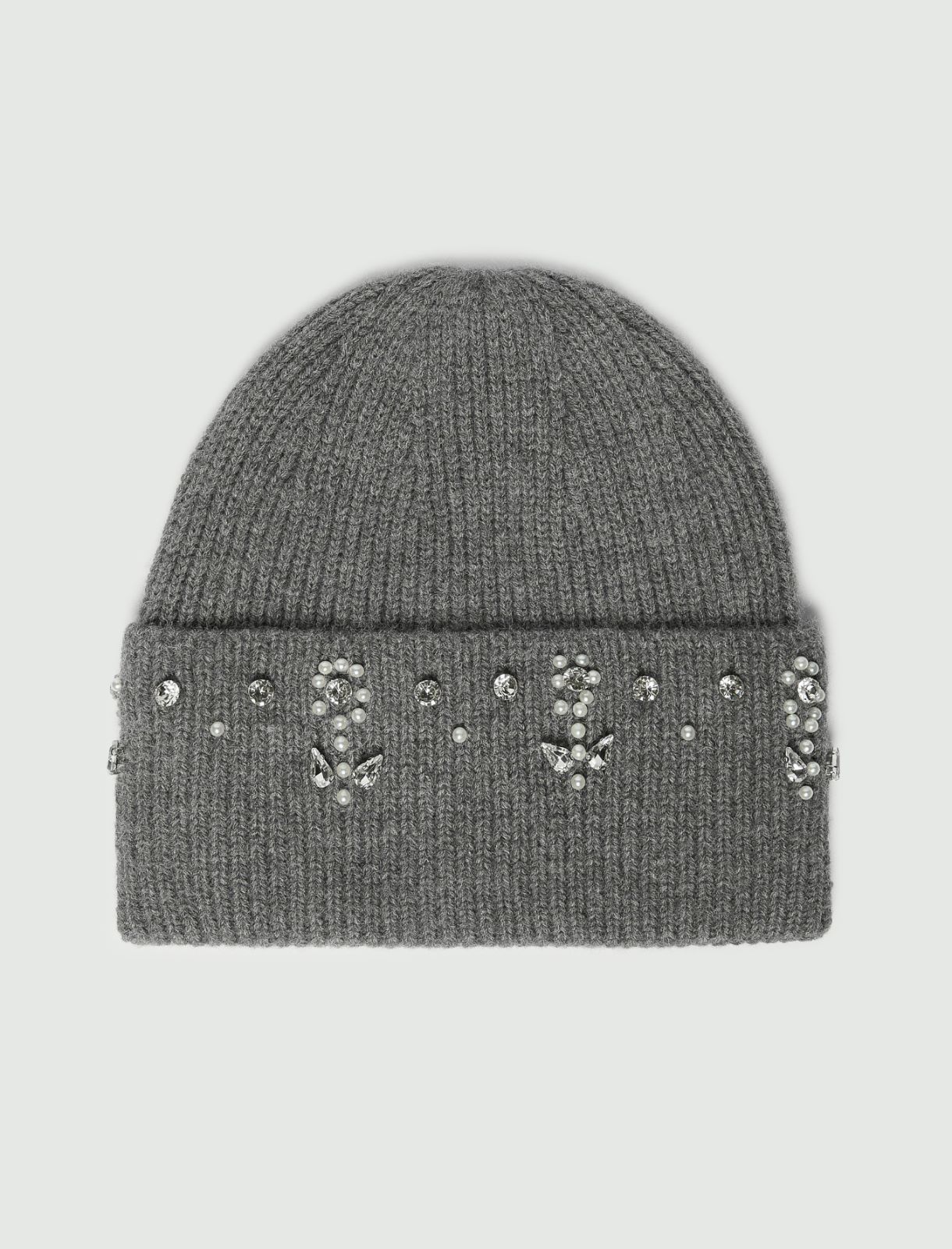 Stretch-knit beanie - MELANGE GREY - Emme - 2