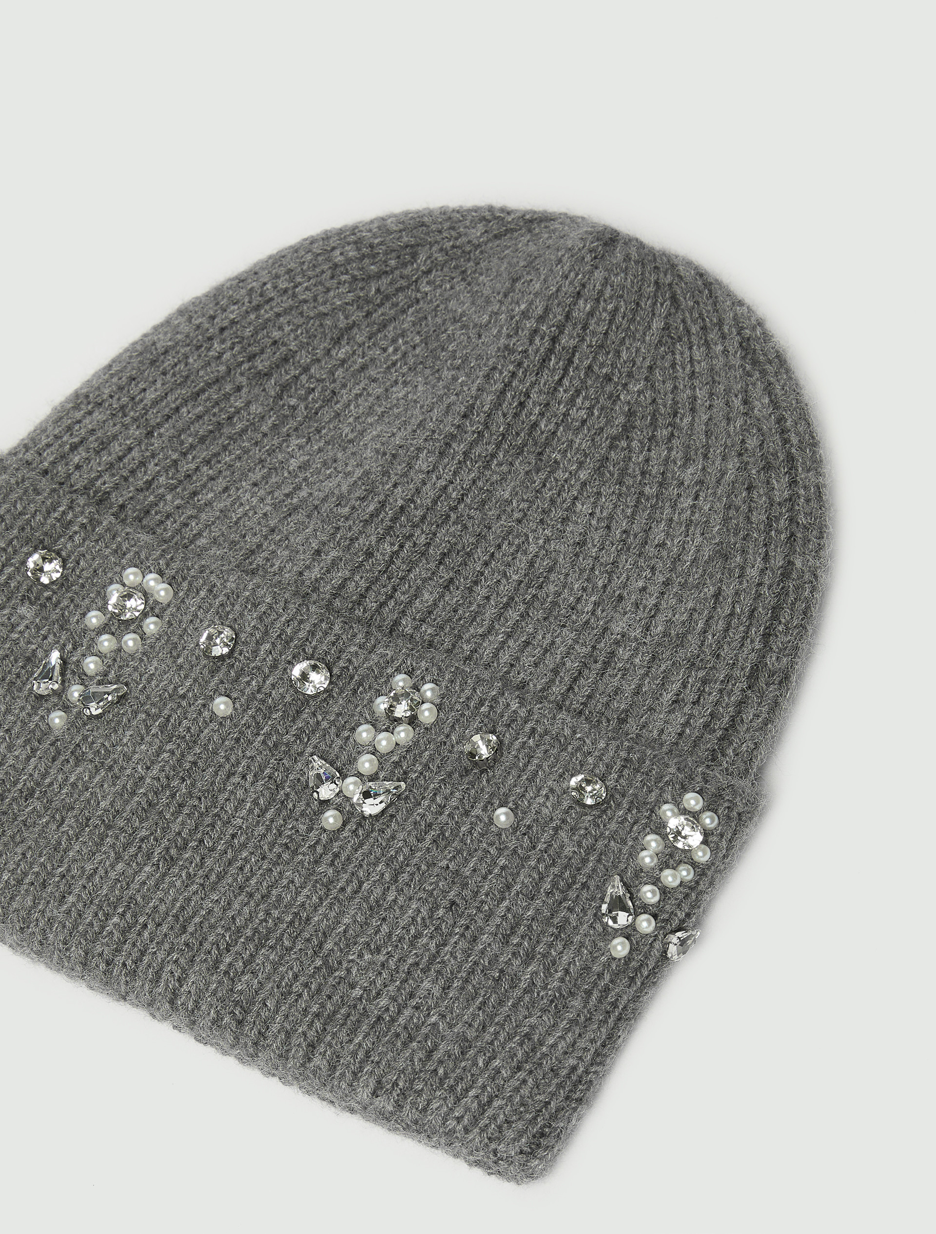 Stretch-knit beanie - MELANGE GREY - Emme - 3