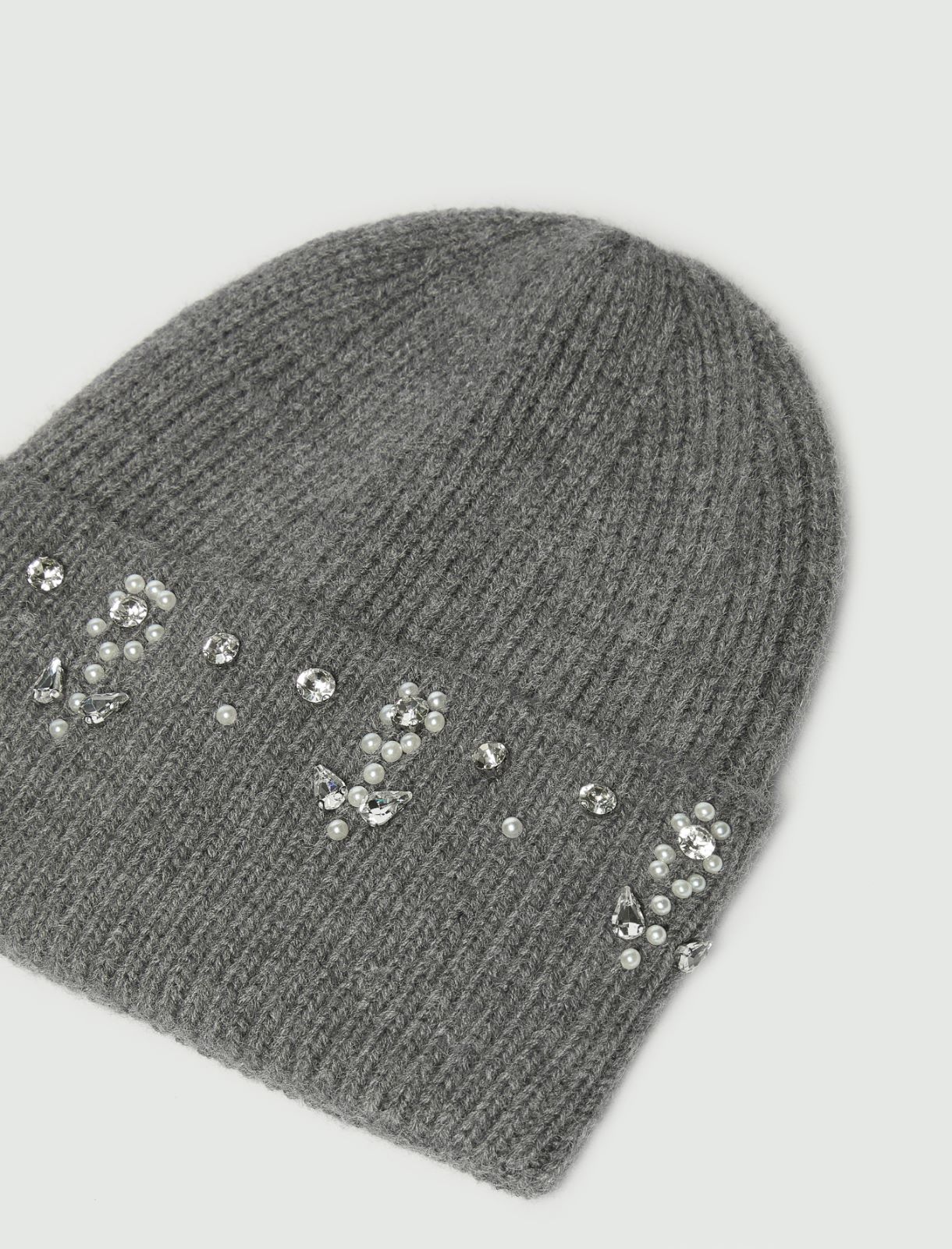 Stretch-knit beanie - MELANGE GREY - Emme - 3