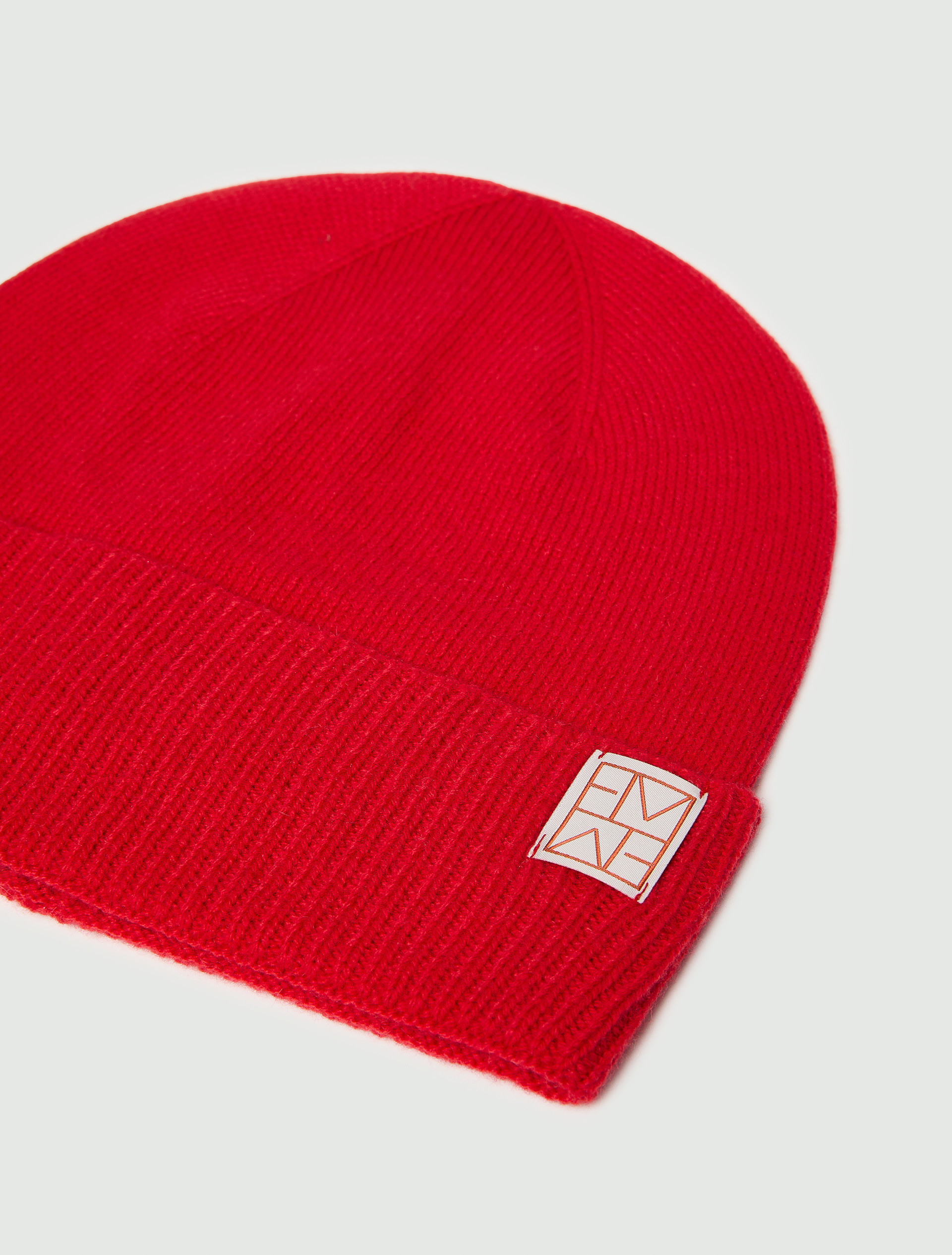Cashmere-blend beanie - RED - Emme - 3