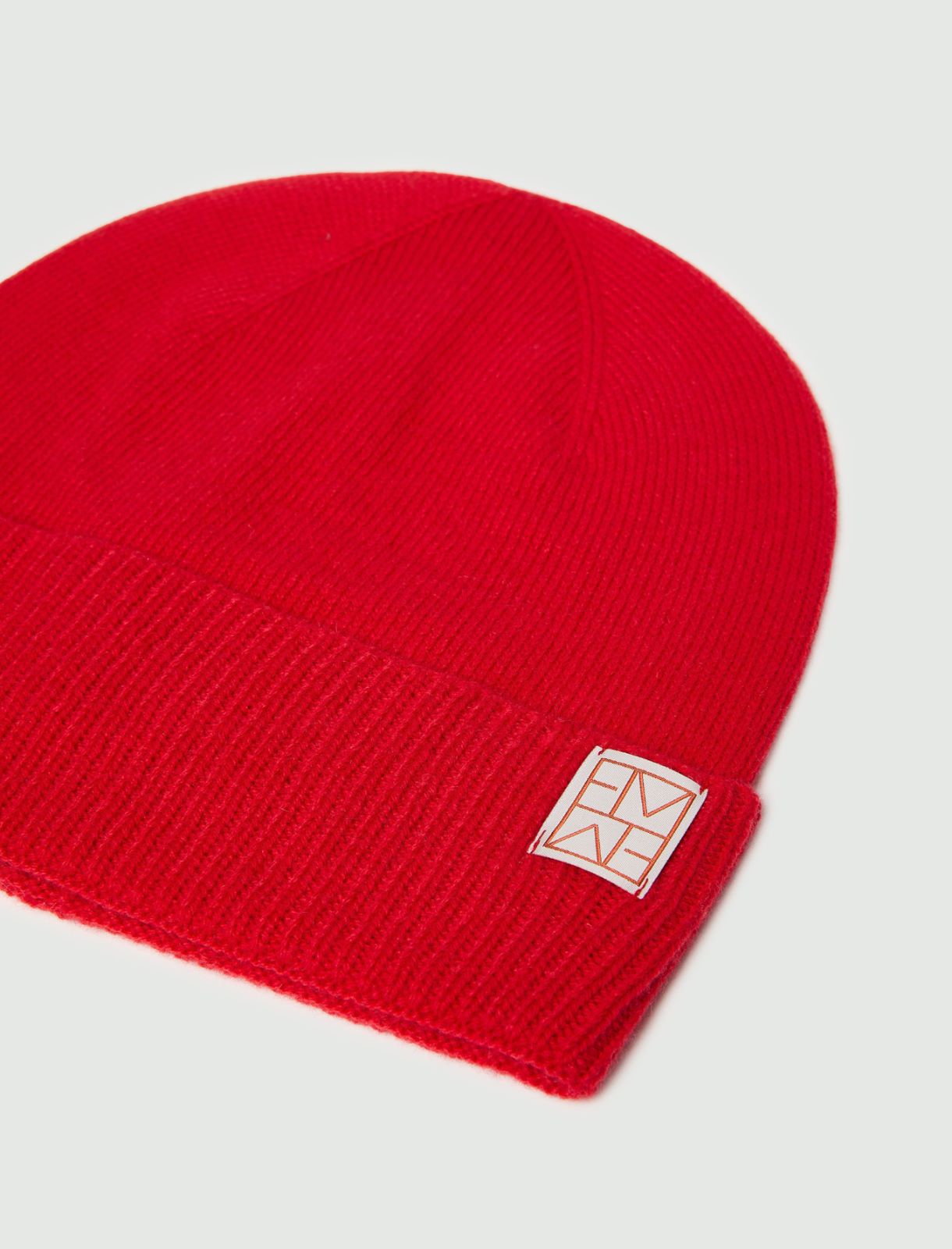 Cashmere-blend beanie - RED - Emme - 3