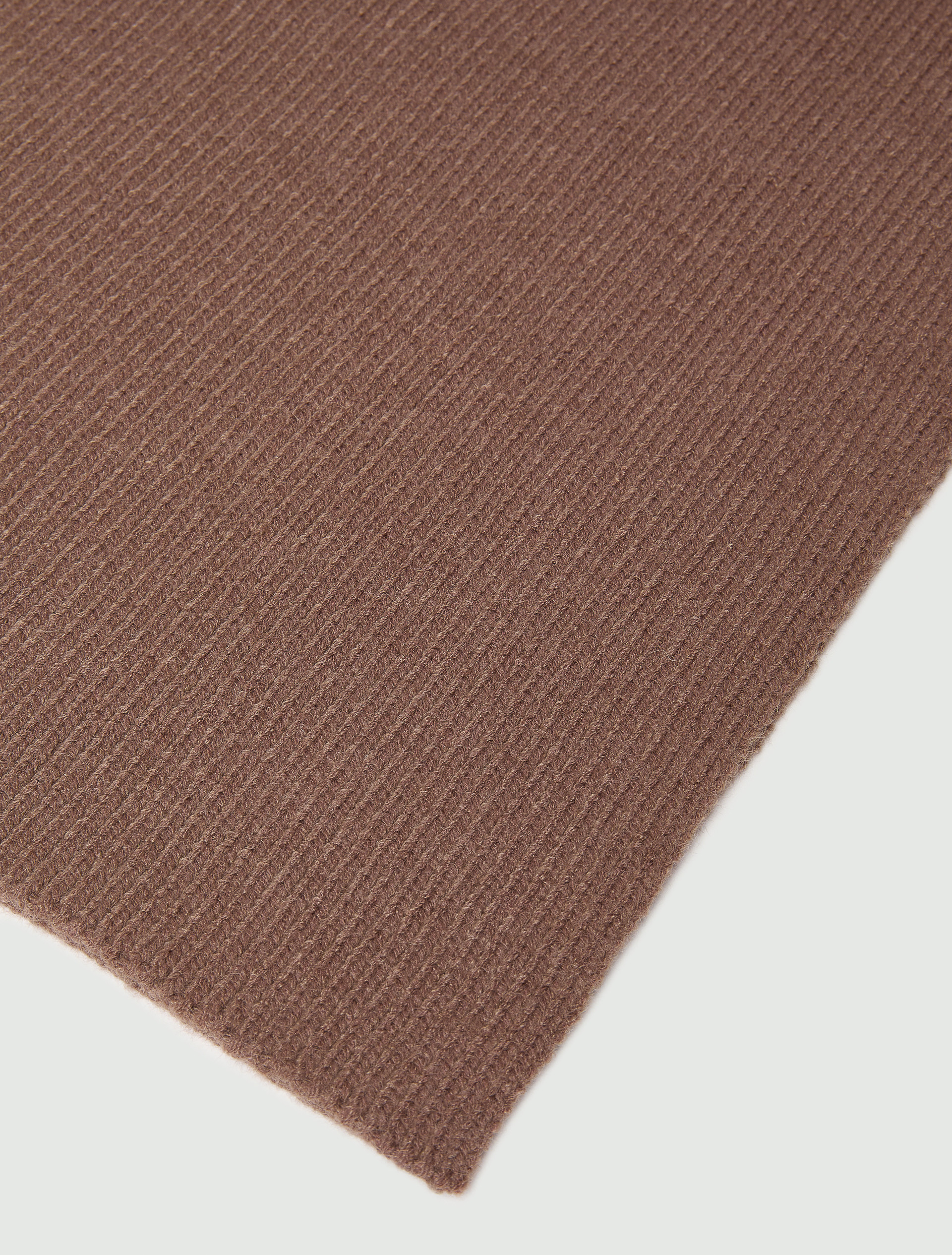 Hooded scarf with furry trim - BROWN - Emme - 4