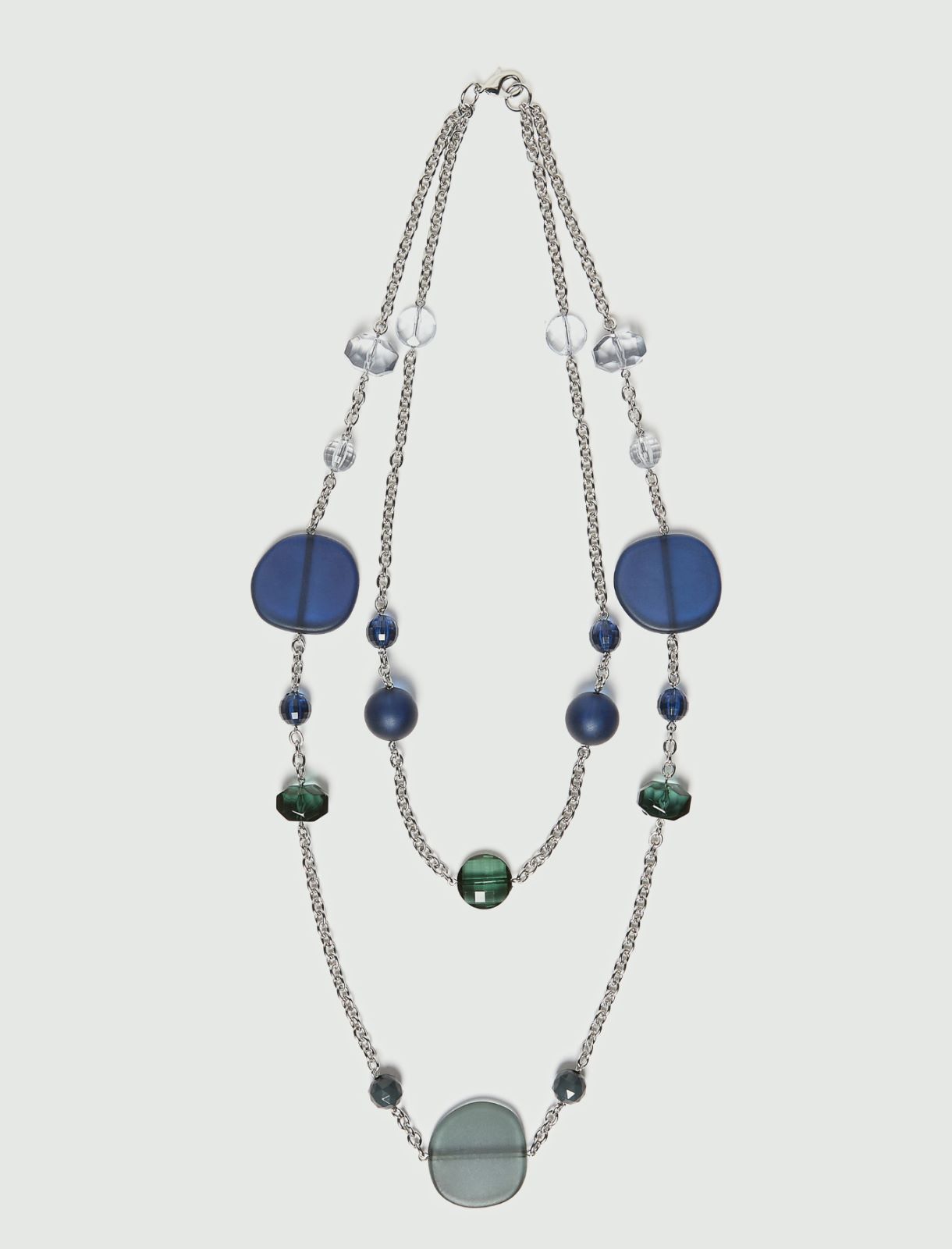Double-strand necklace - SILVER - Emme - 2