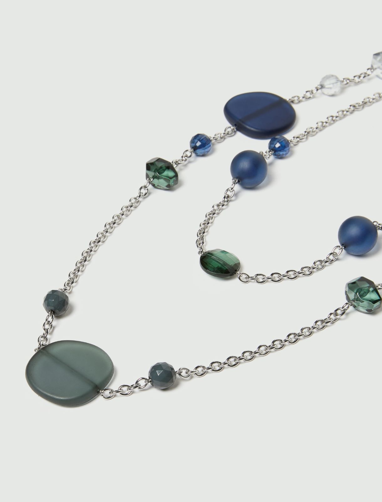 Double-strand necklace - SILVER - Emme - 3