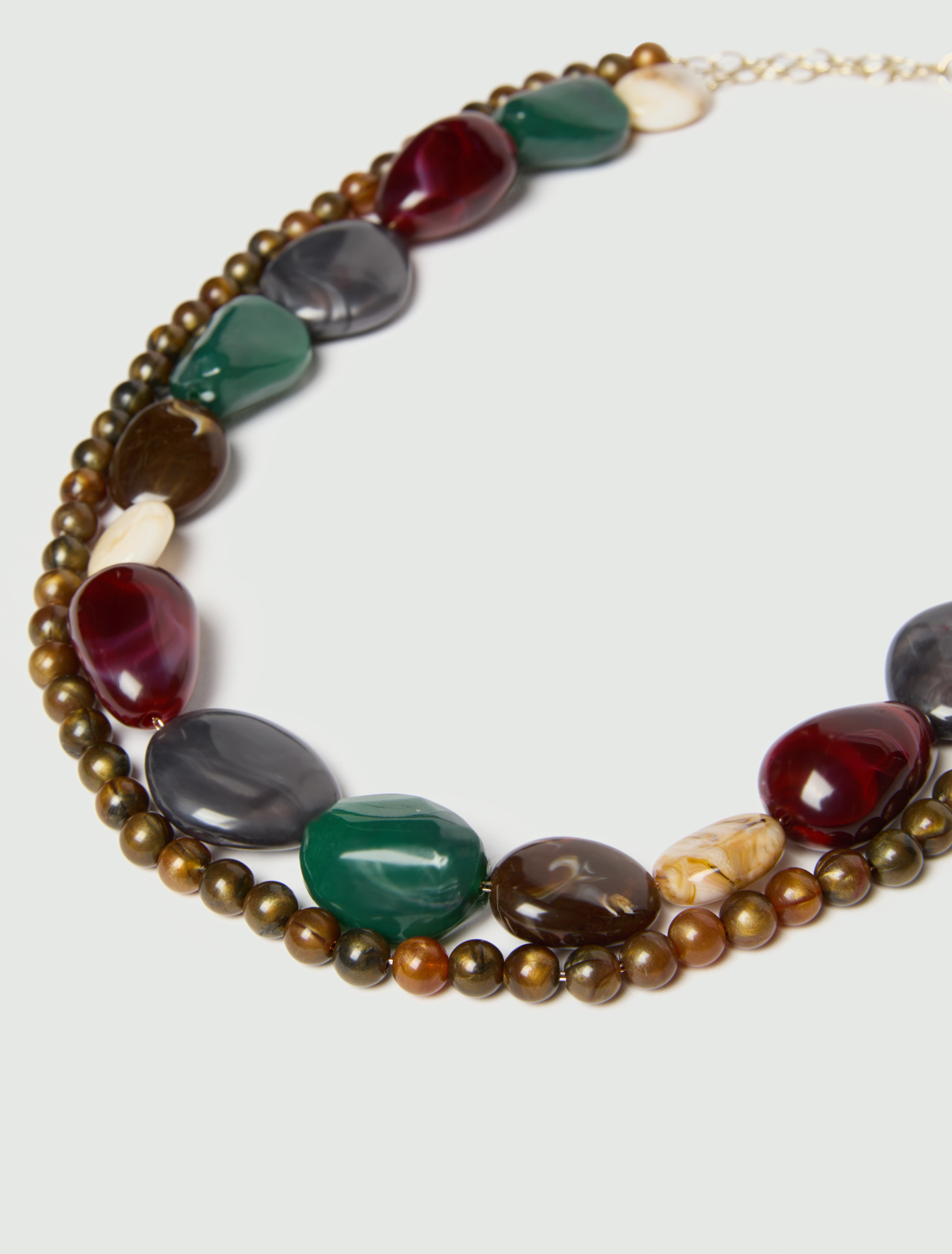 Collar con perlas de bisutería - ROJO - Emme - 3
