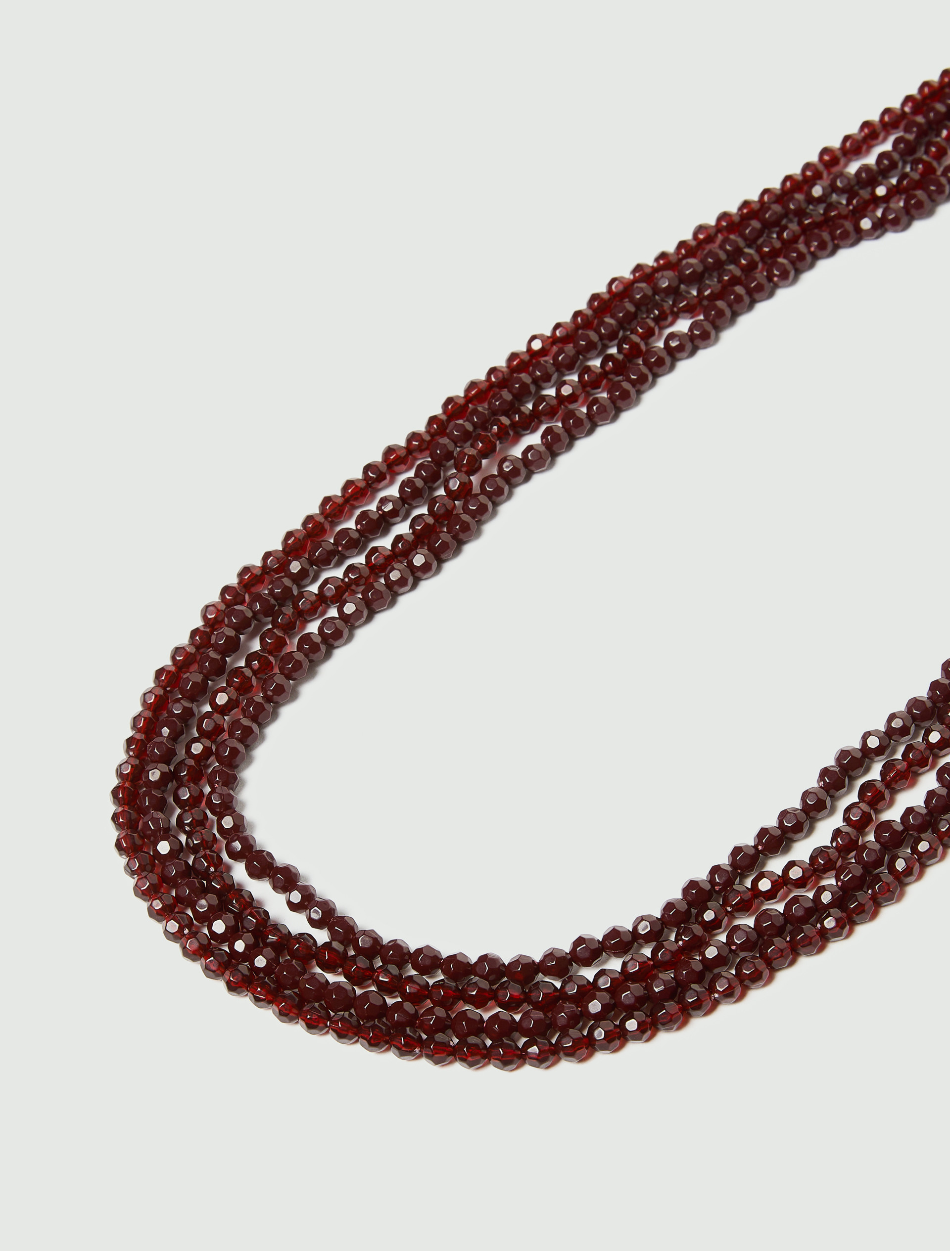 Beaded necklace - RED - Emme - 3