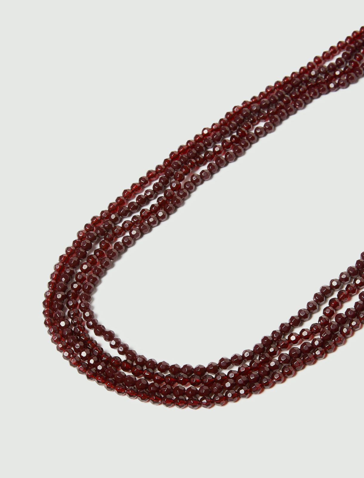 Beaded necklace - RED - Emme - 3