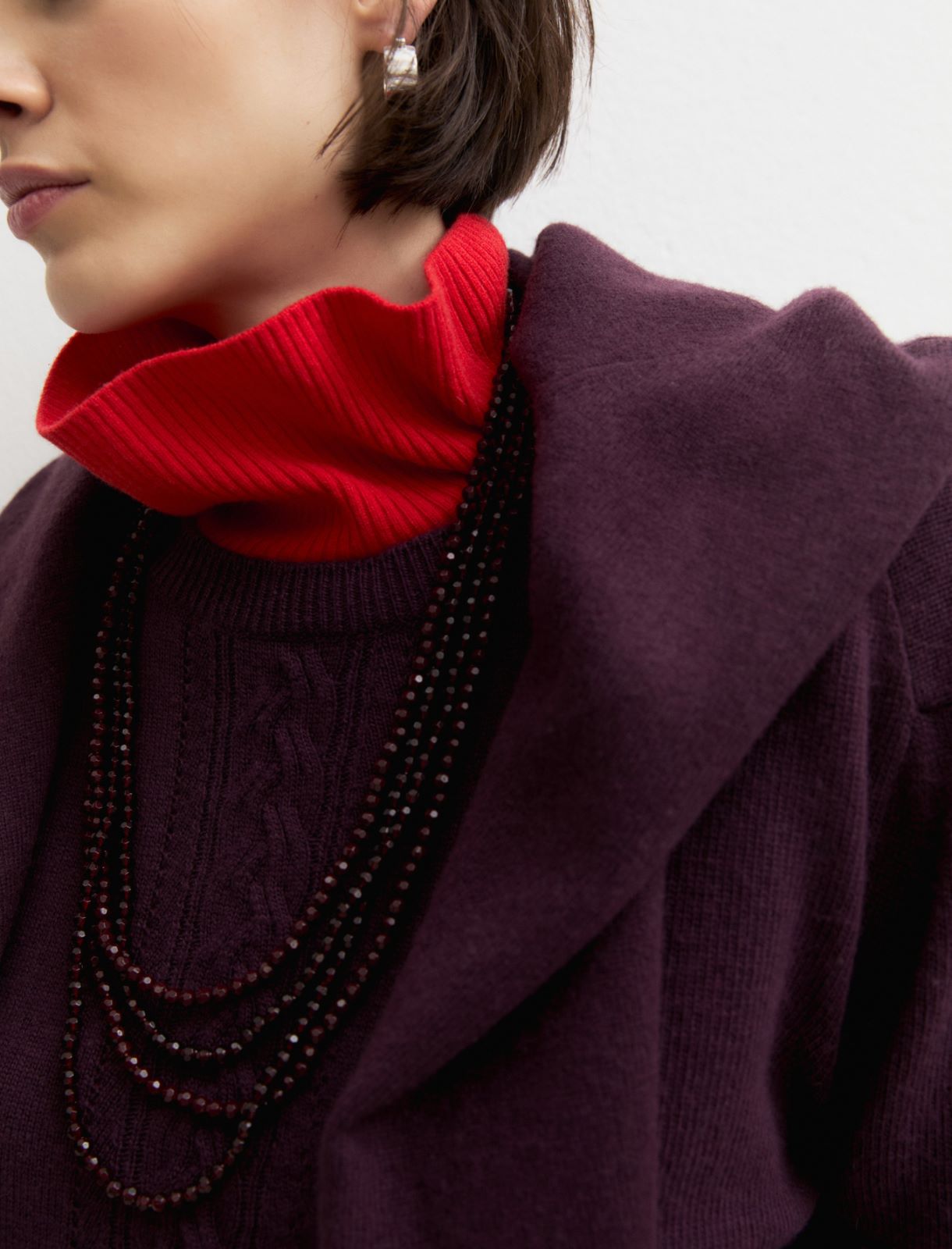 Beaded necklace - RED - Emme