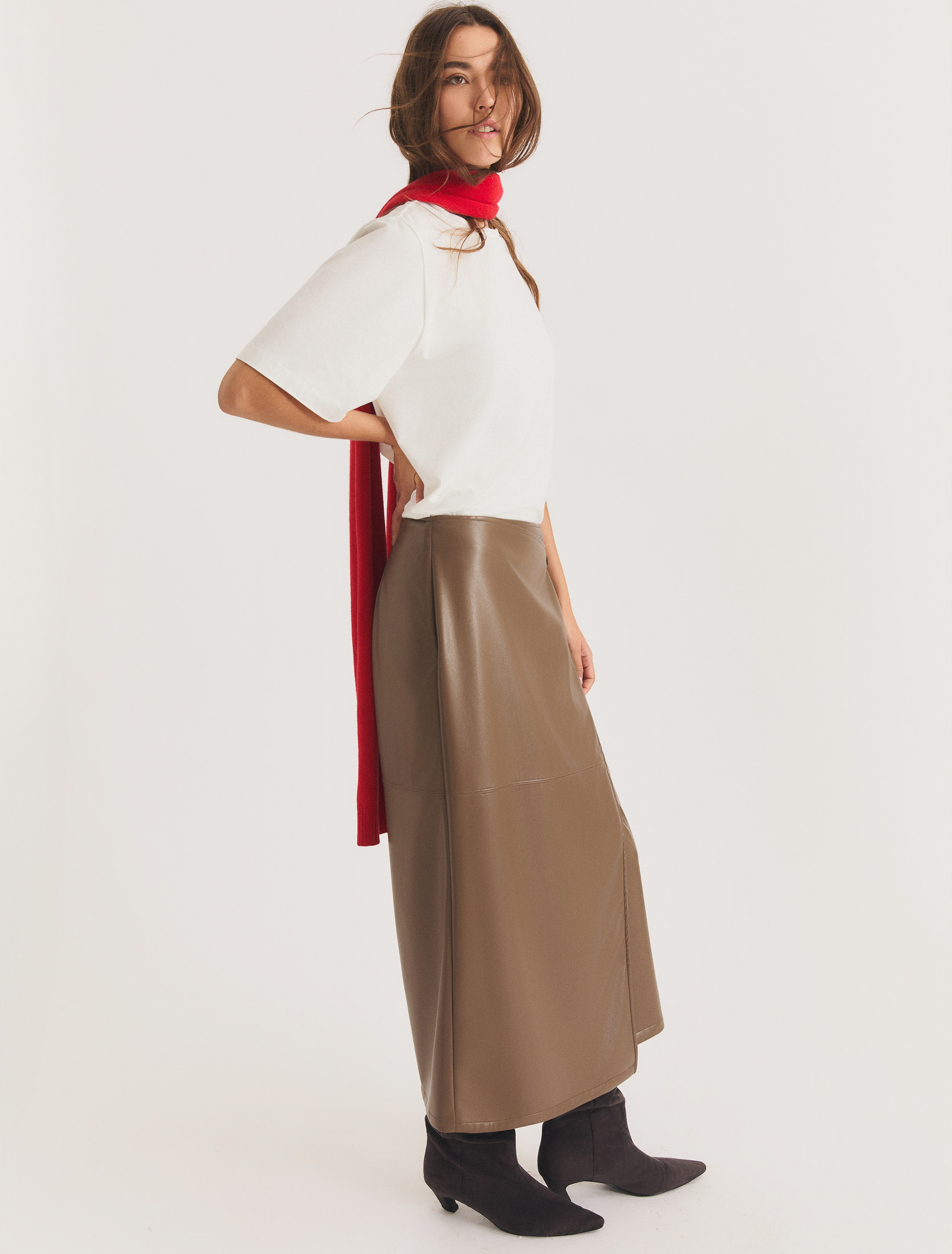 Faux-wrap skirt - TURTLEDOVE - Emme - 4