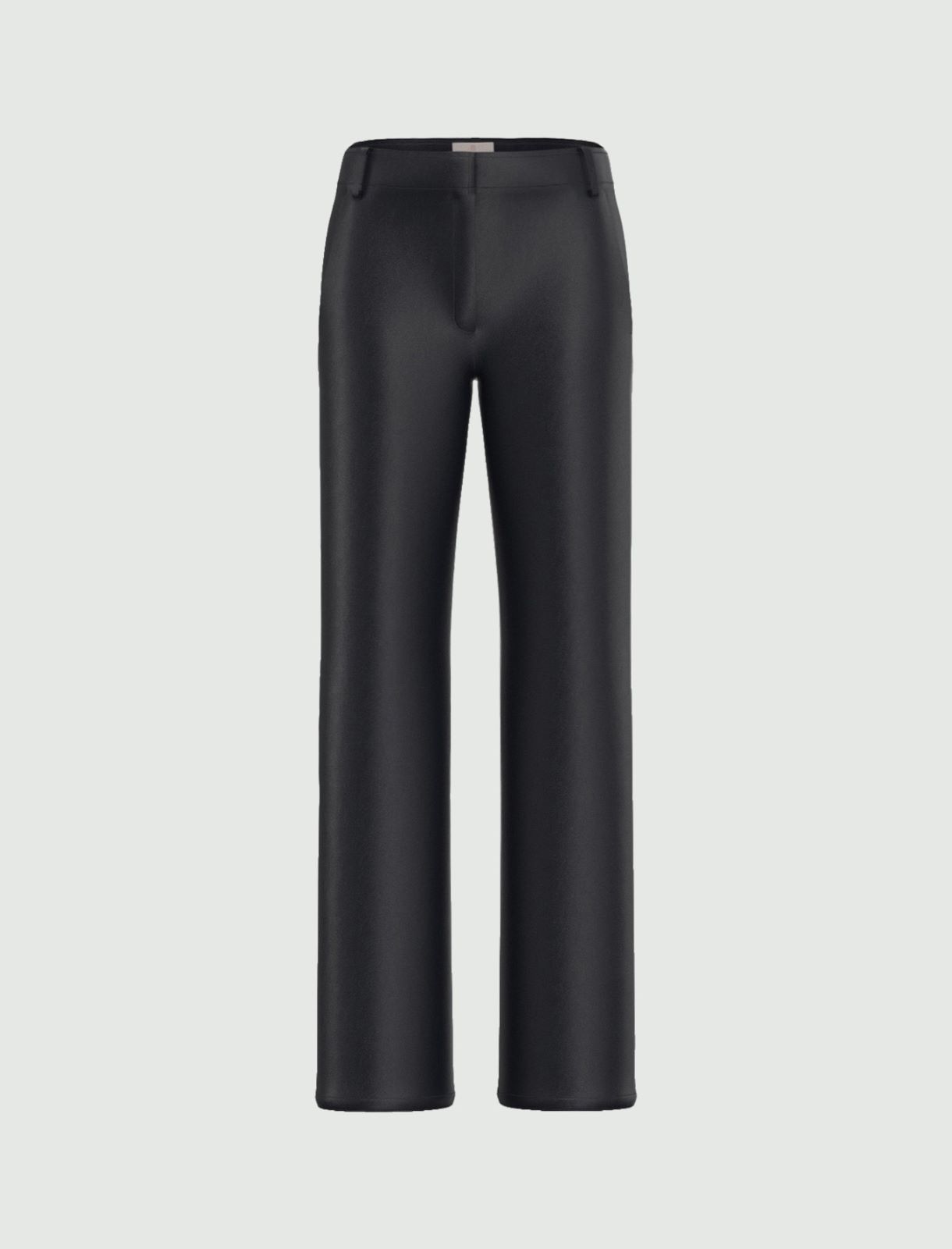 Straight-fit coated jersey trousers - NAVY - Emme - 6