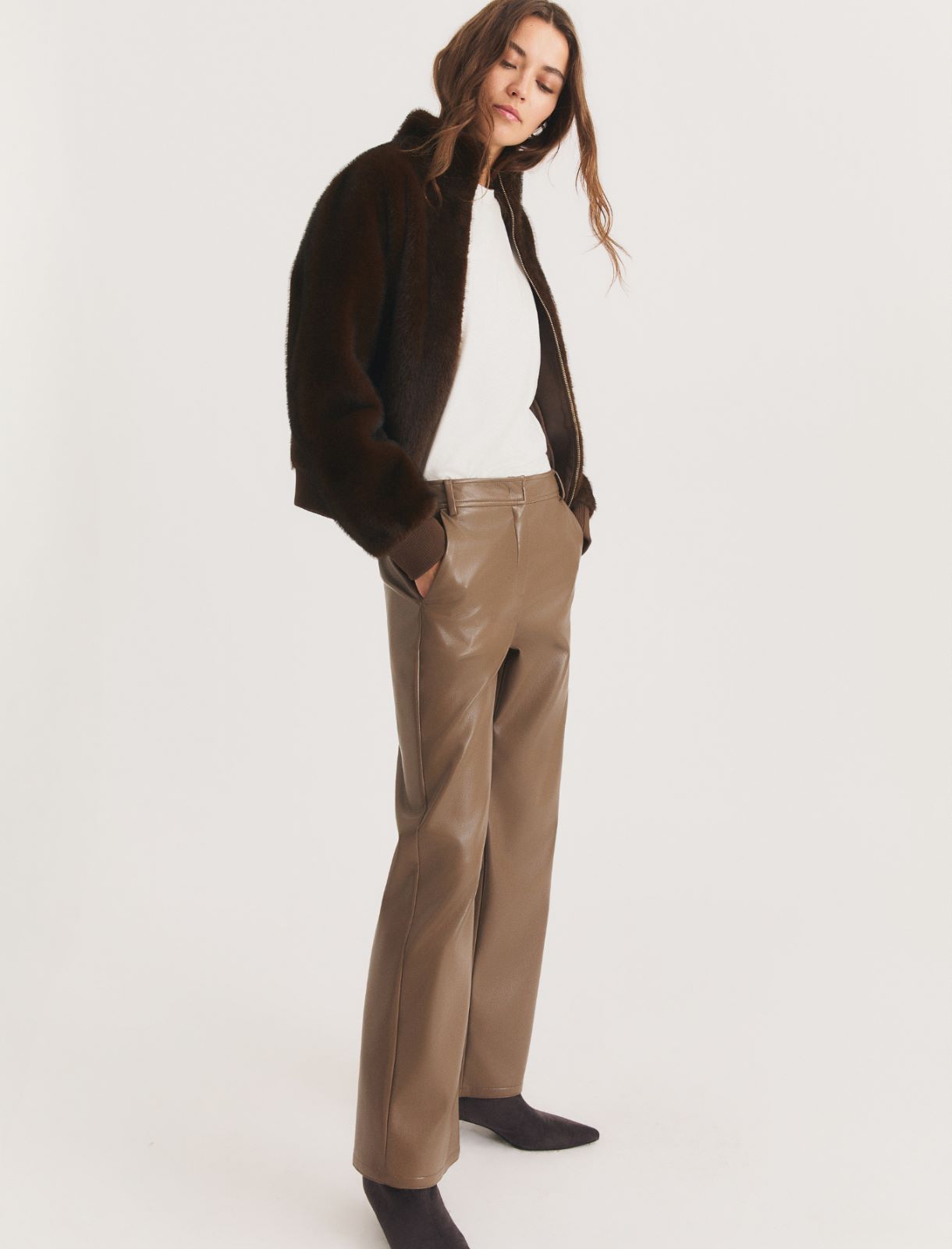 Pantalone dritto in jersey spalmato - TORTORA - Emme - 3
