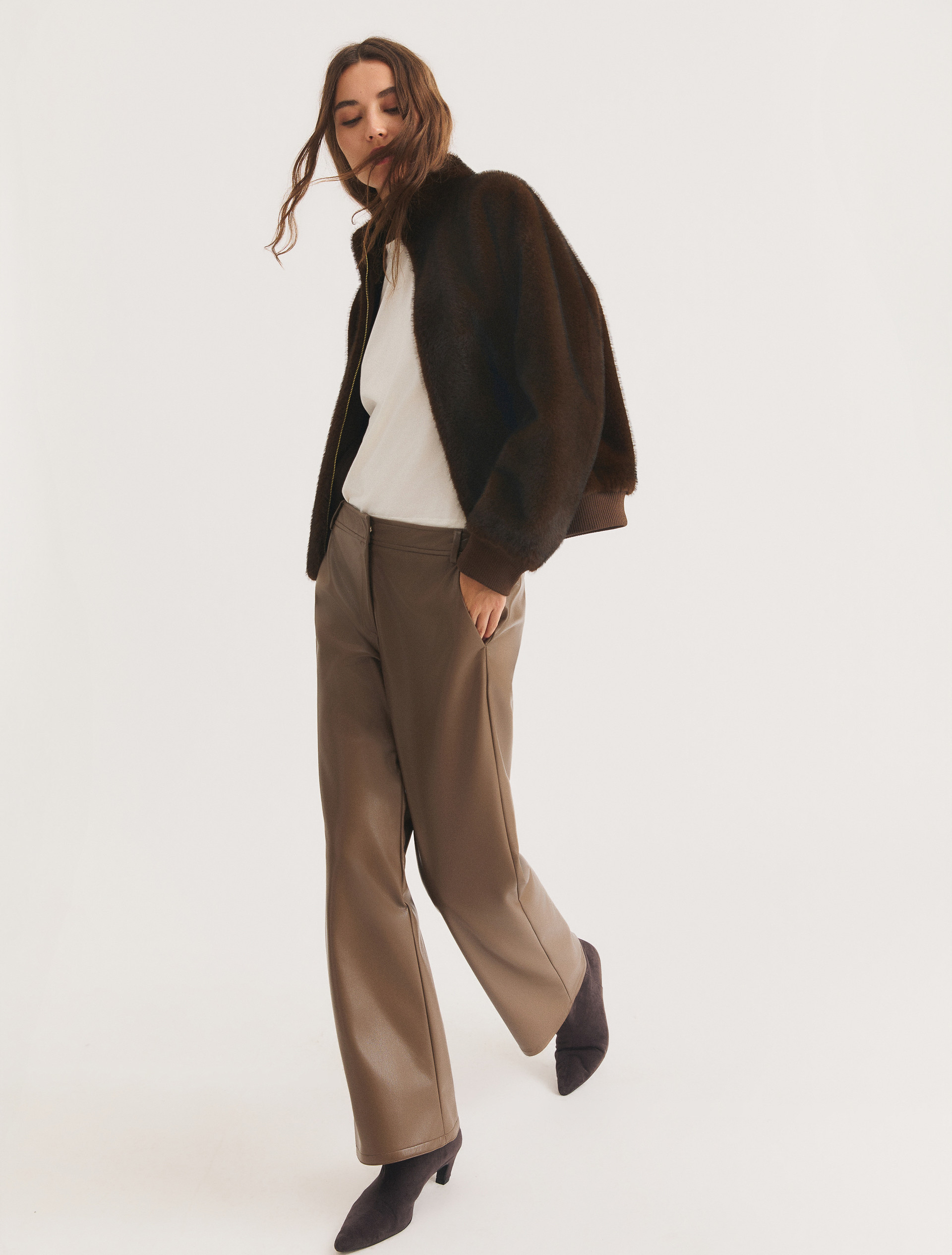 Pantalone dritto in jersey spalmato - TORTORA - Emme - 4