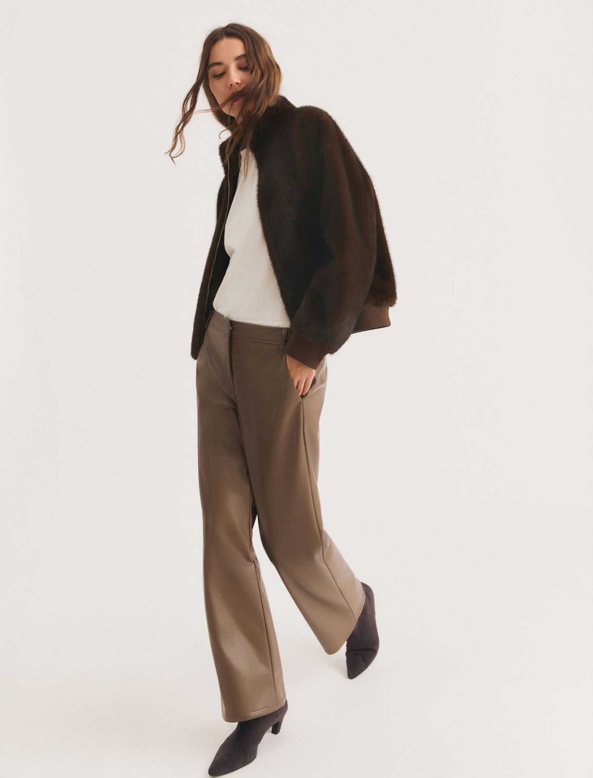 Pantalone dritto in jersey spalmato - TORTORA - Emme - 4