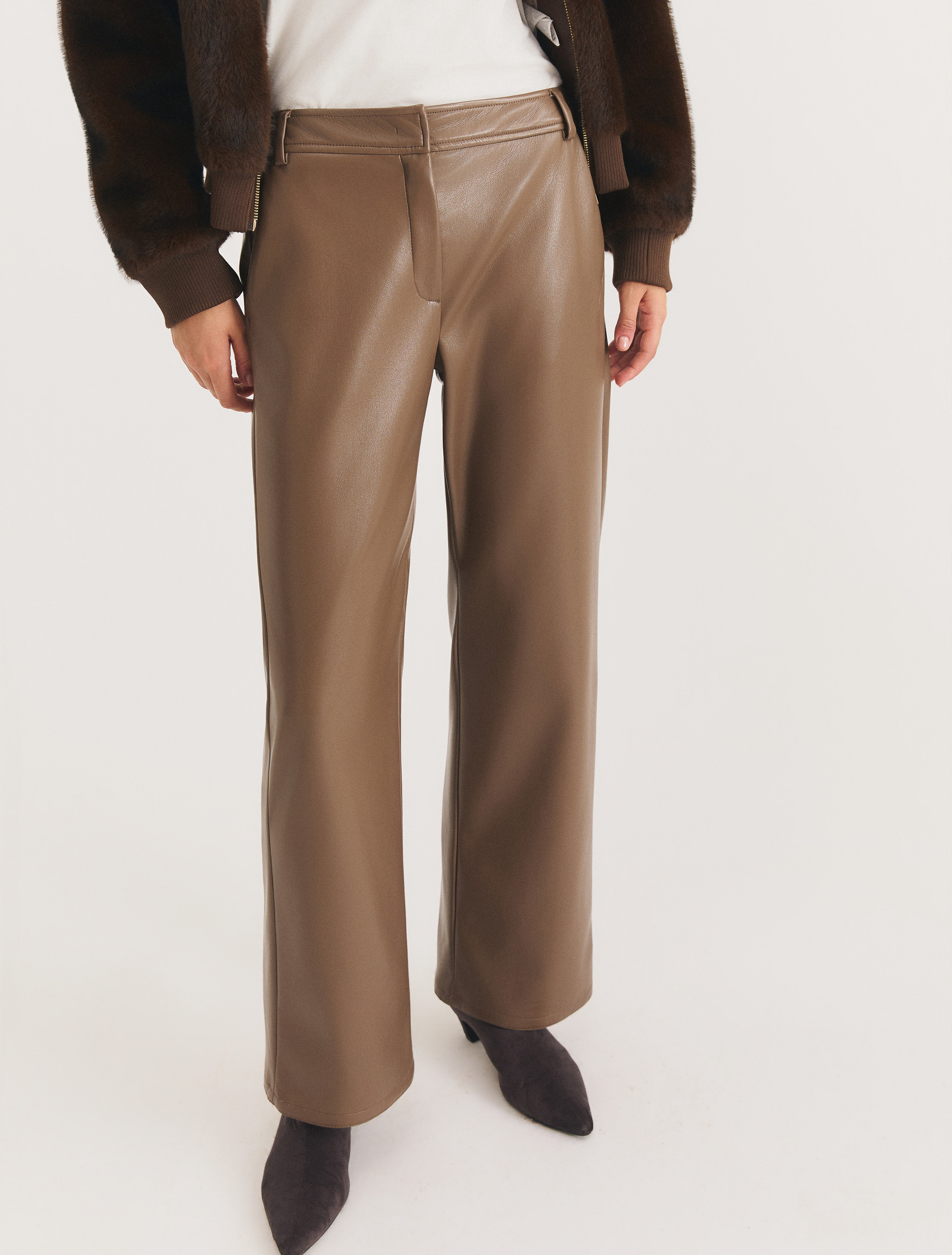 Pantalone dritto in jersey spalmato - TORTORA - Emme - 5