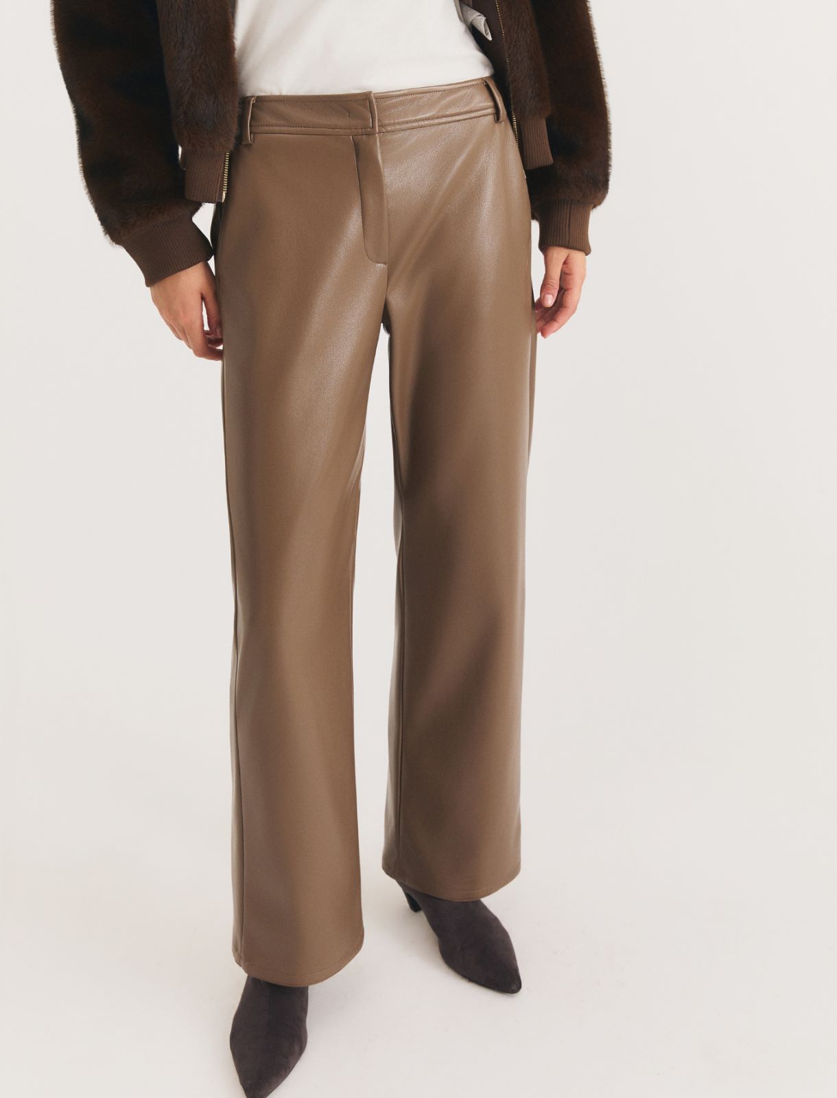 Pantalone dritto in jersey spalmato - TORTORA - Emme - 5