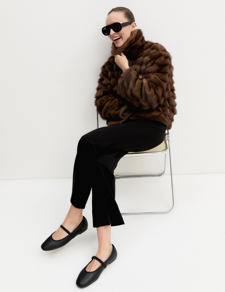 Slim-cut stretch-jersey trousers - Emme