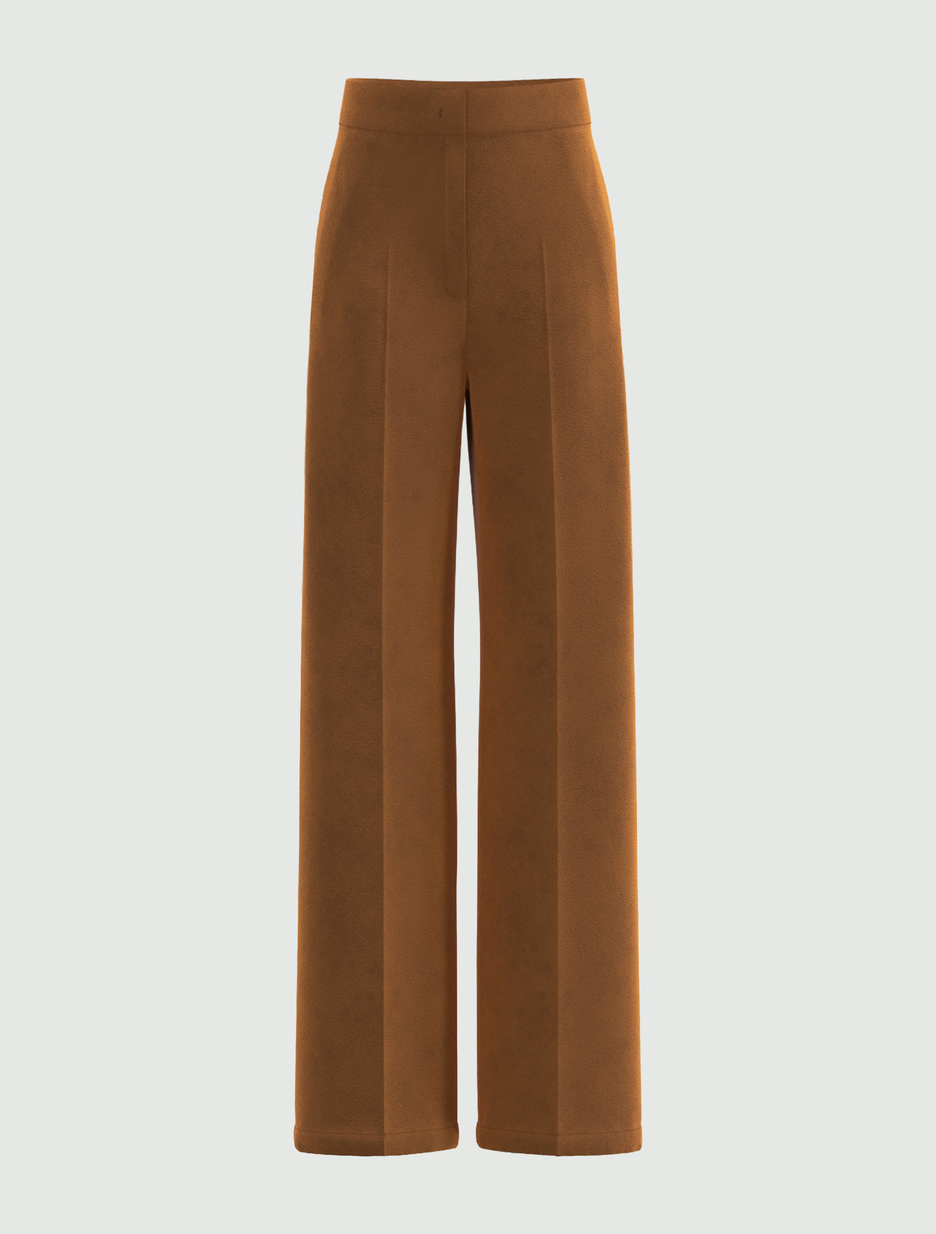 Straight-fit stretch jersey trousers - COGNAC - Emme - 6