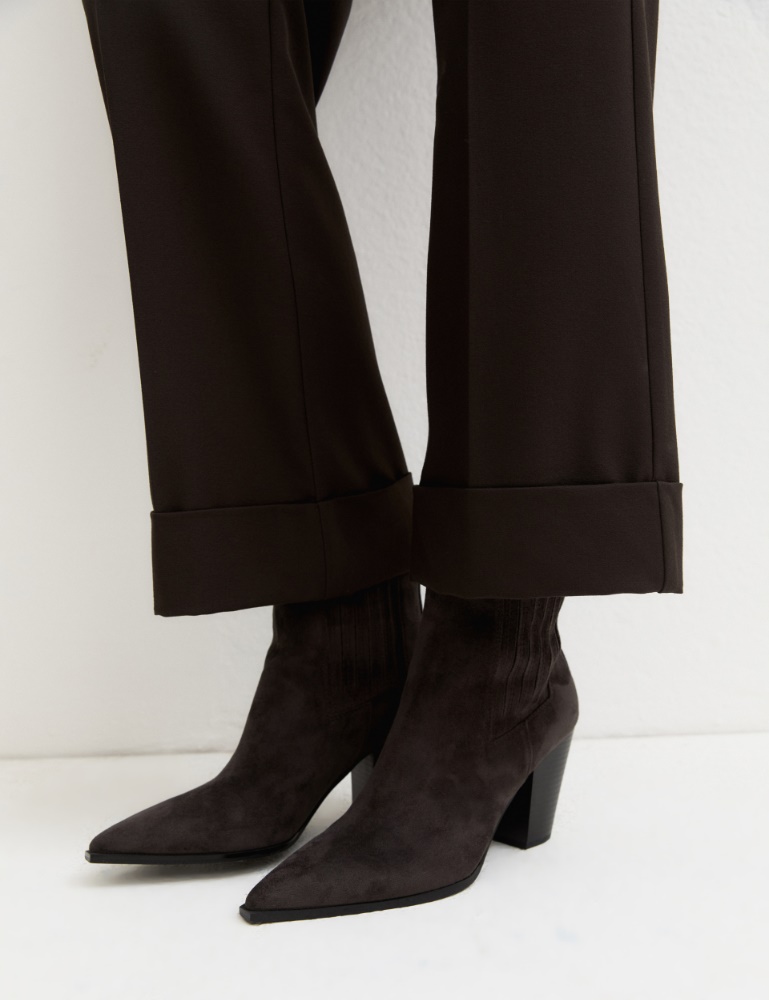 Western-style boots - BROWN