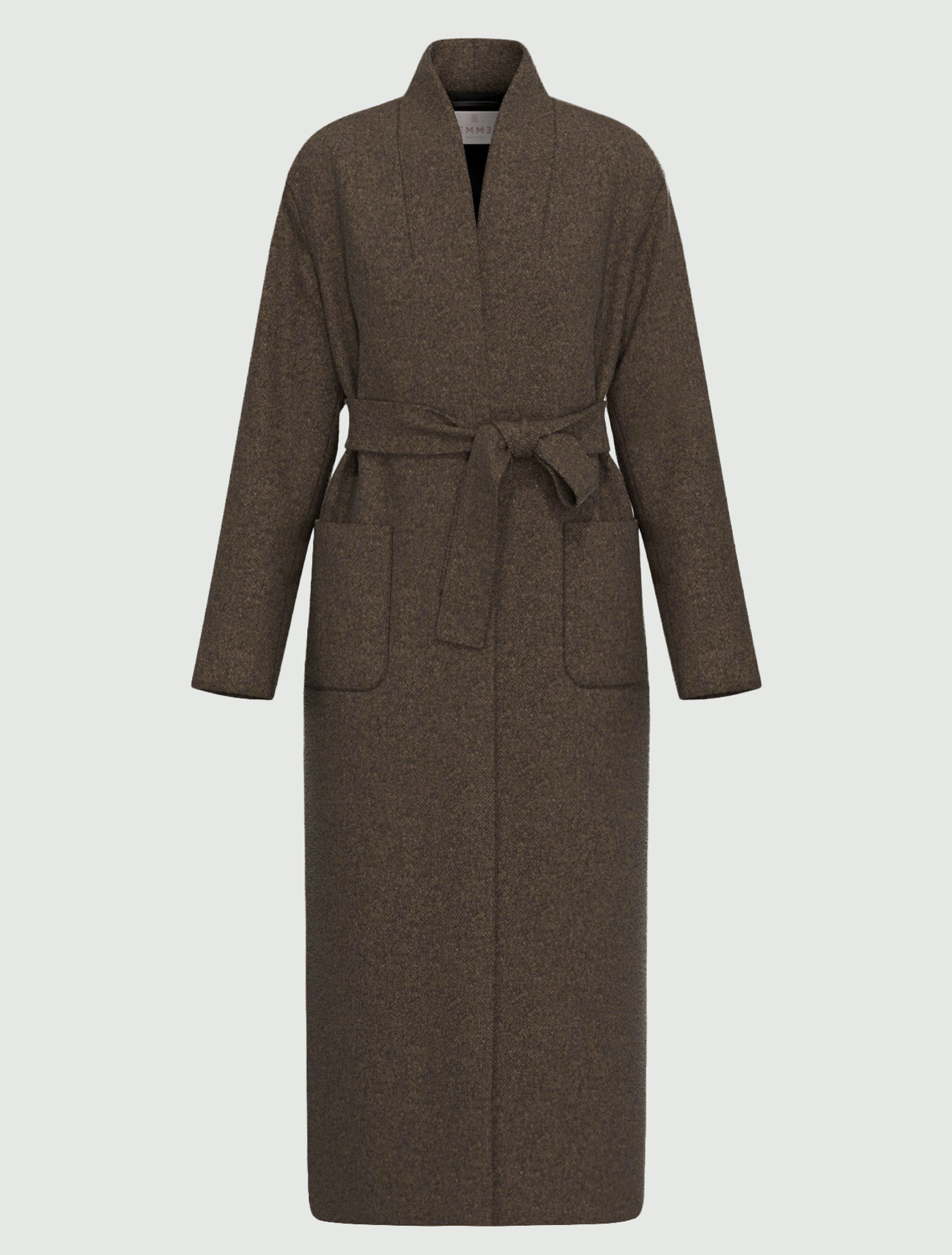 Soft jersey coat - CHESTNUT - Emme - 7