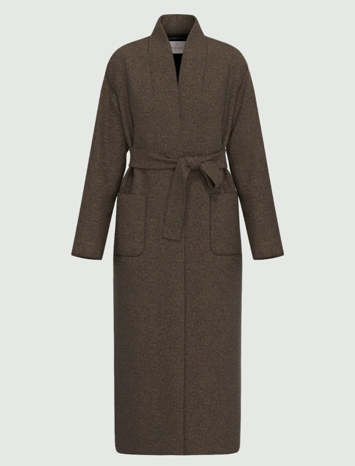 Soft jersey coat - CHESTNUT - Emme - 7