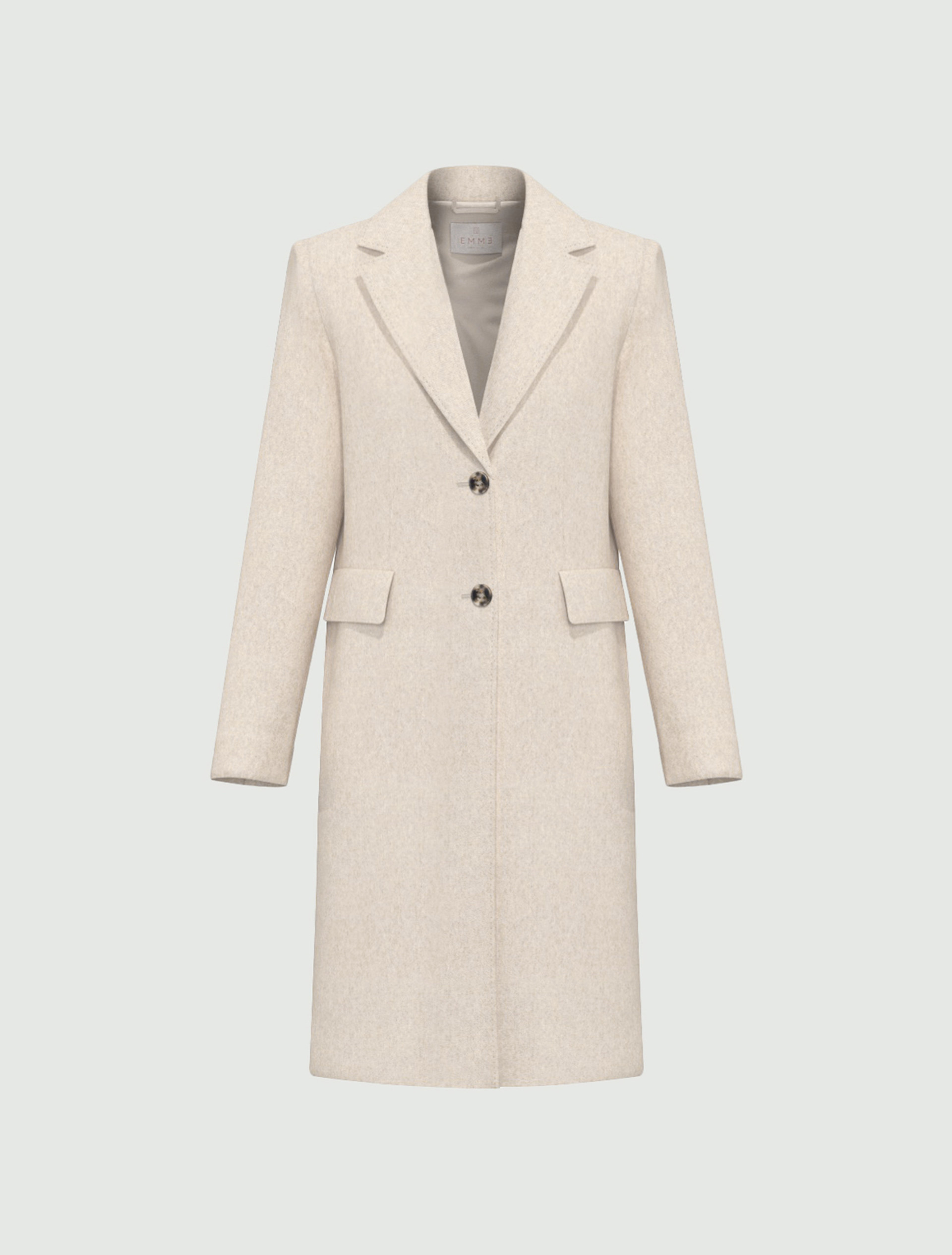 Cappotto in jersey smerigliato - AVORIO - Emme - 6