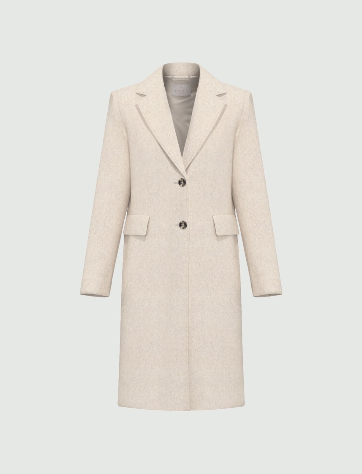 Cappotto in jersey smerigliato - AVORIO - Emme - 6