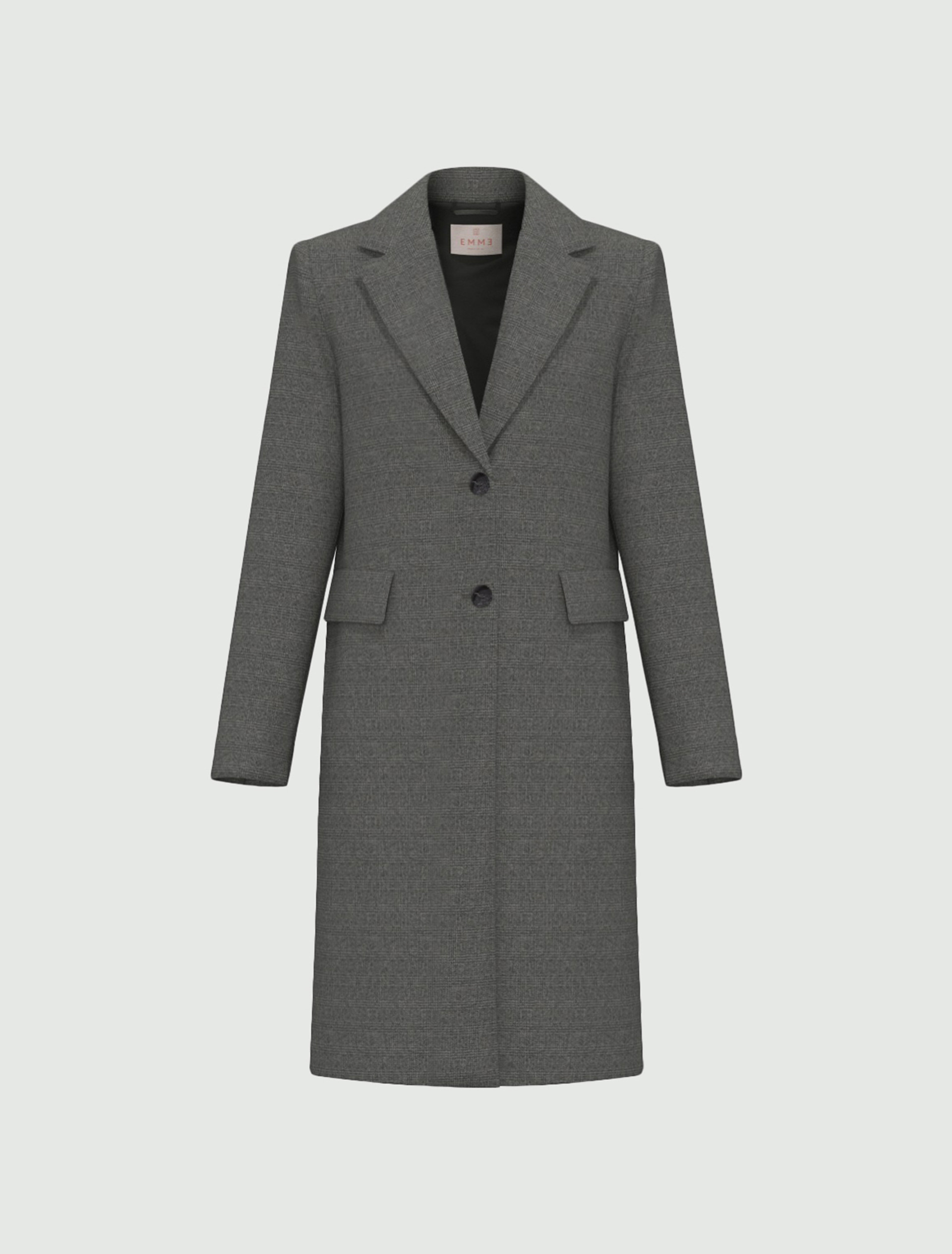Brushed-jersey coat - MEDIUM GREY - Emme - 1