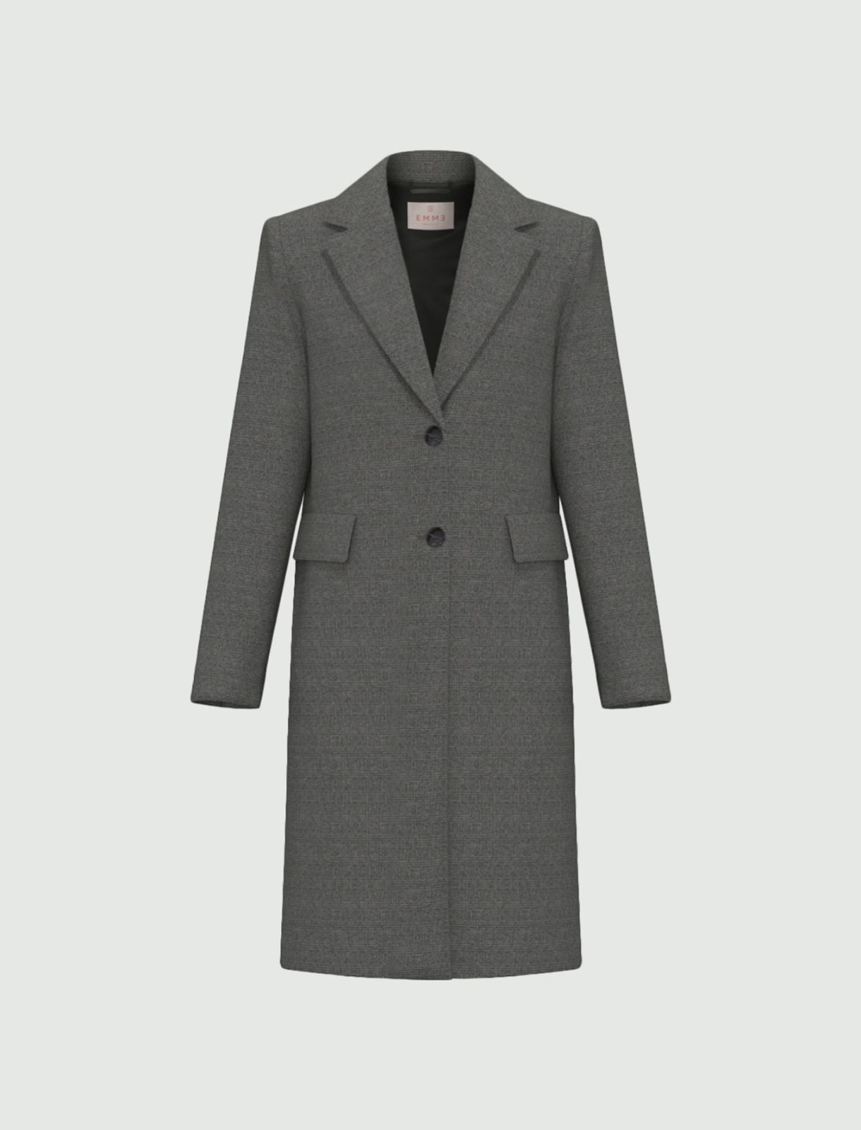 Brushed-jersey coat - MEDIUM GREY - Emme