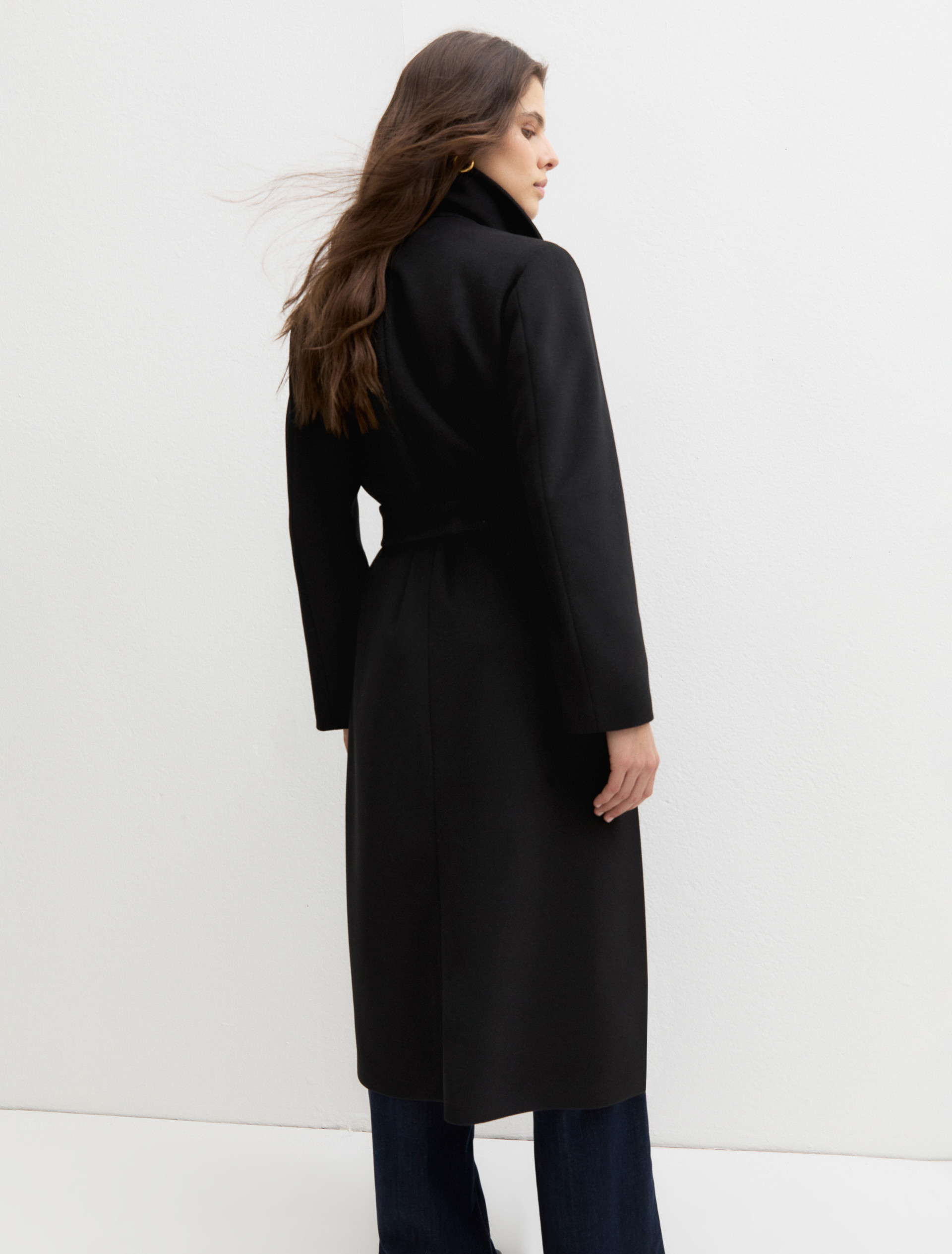 Soft jersey cloth coat - BLACK - Emme - 2