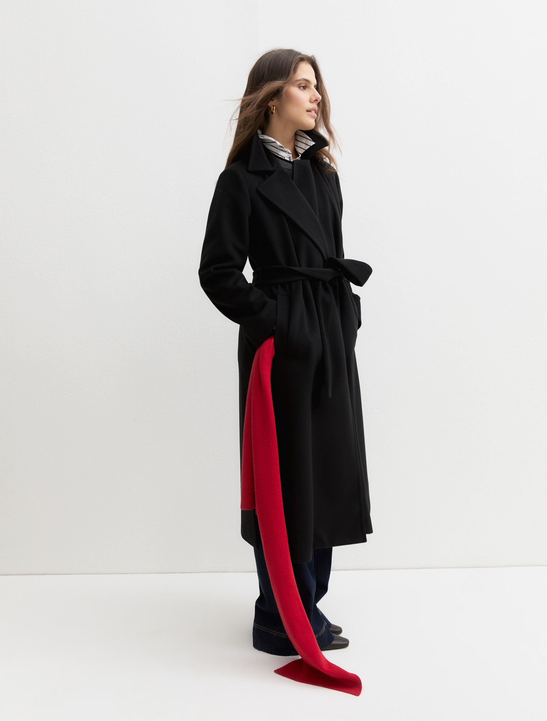 Soft jersey cloth coat - BLACK - Emme - 4