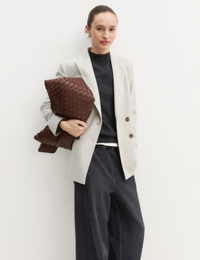 Blazer doppiopetto in jersey smerigliato - Emme