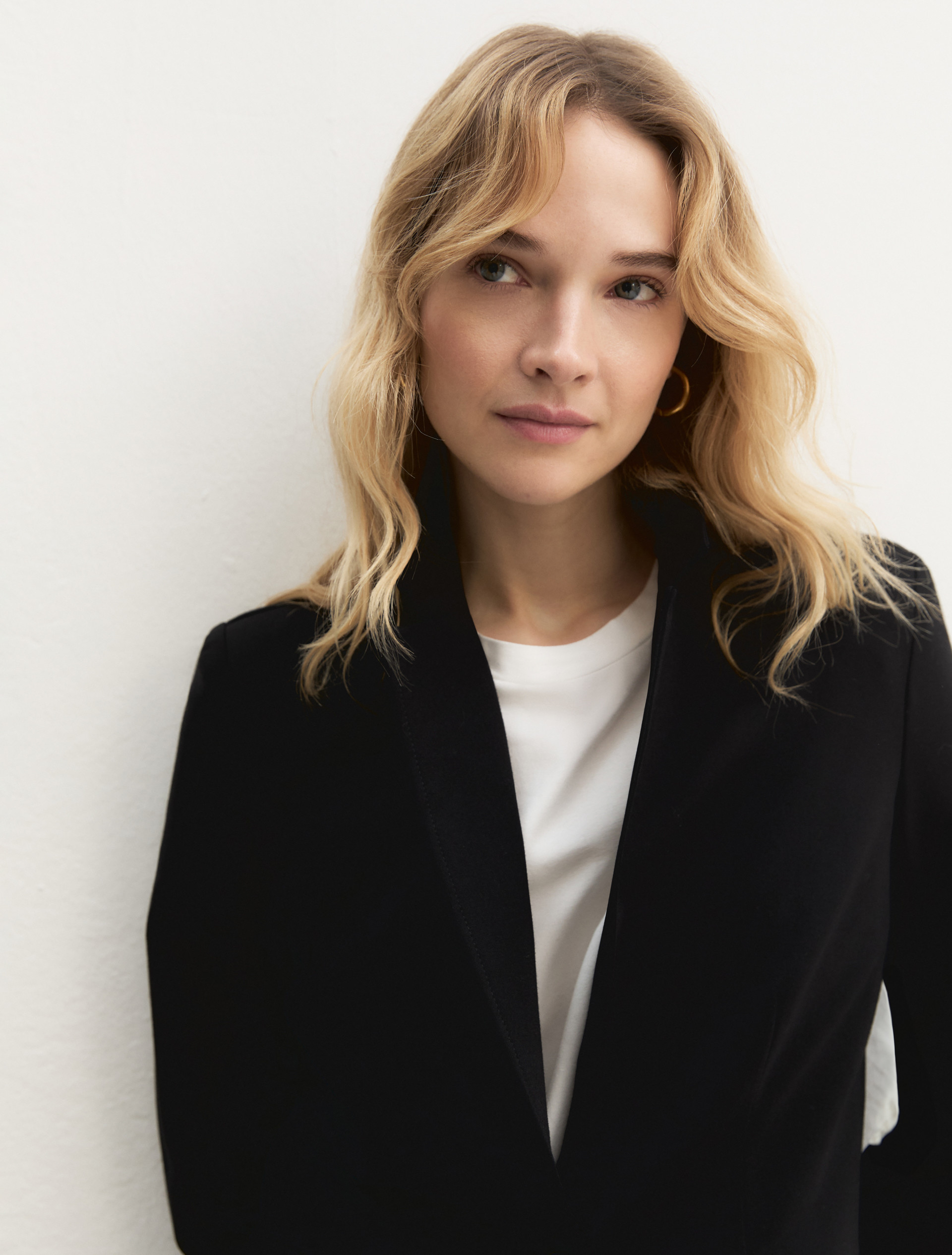 Blazer semi aderente in jersey - NERO - Emme - 5