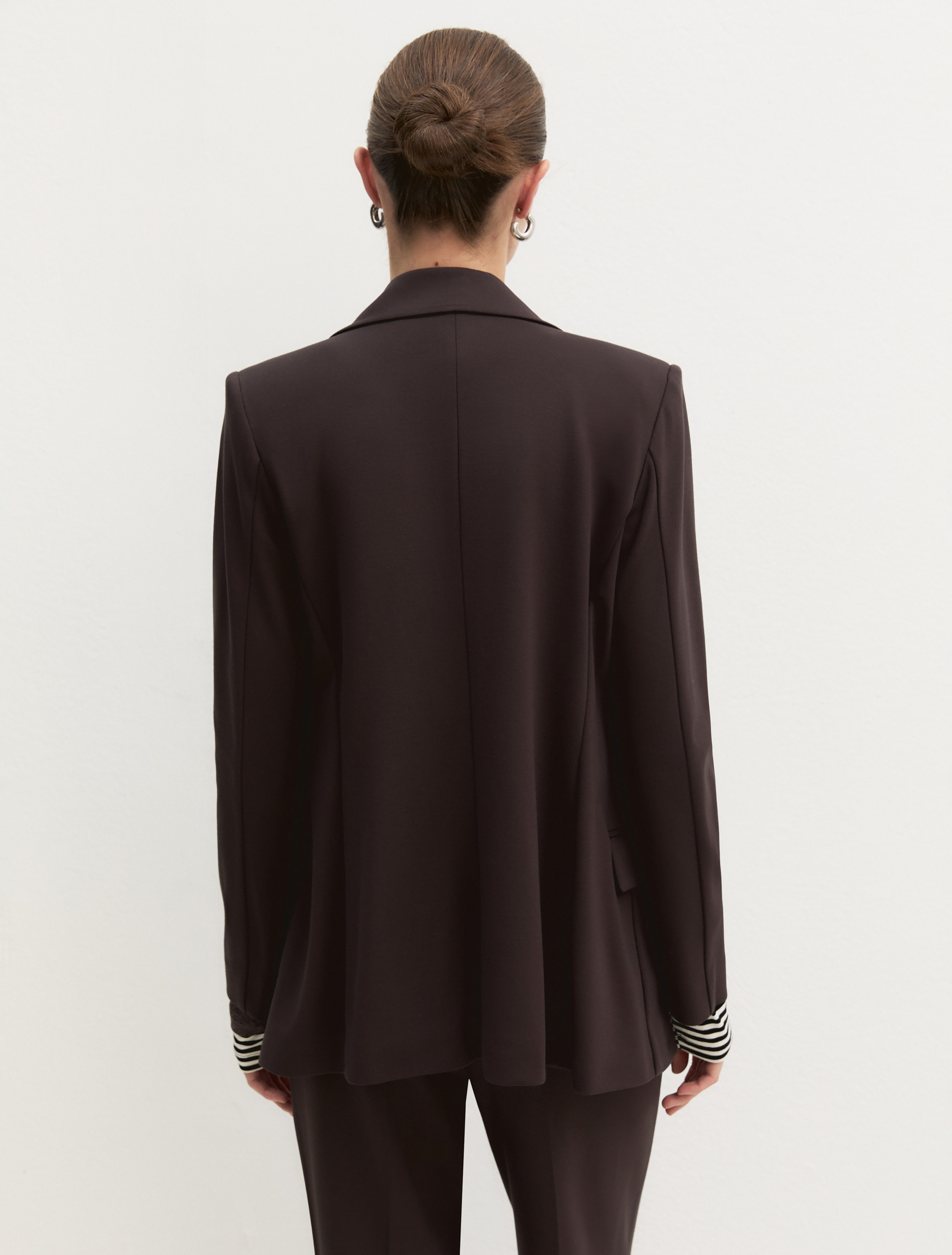 Blazer doppiopetto semiaderente in jersey - TESTA MORO - Emme - 2