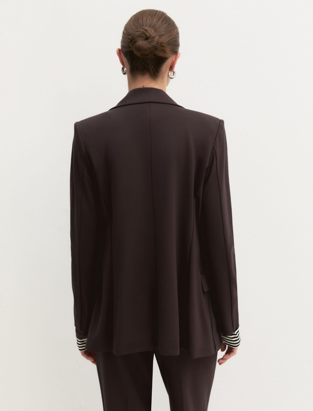 Blazer doppiopetto semiaderente in jersey - TESTA MORO - Emme - 2